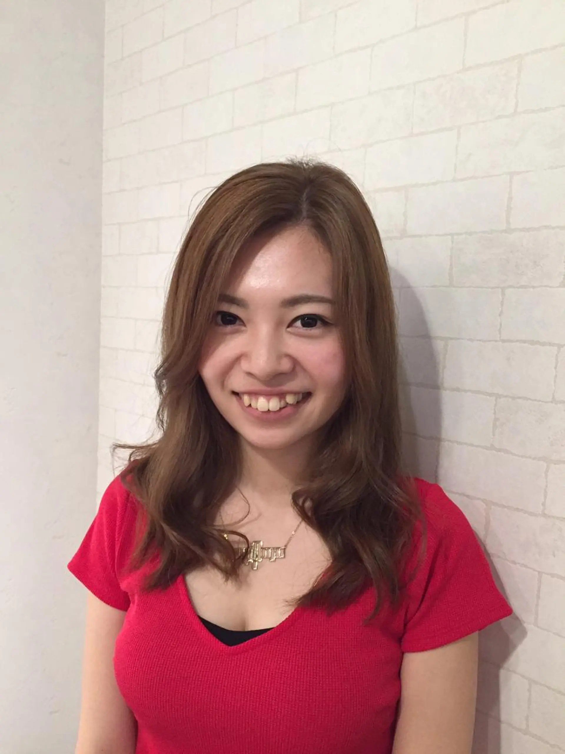 ミディアム カラー アッシュ ベージュカラー JIL BLAN 京都のヘアスタイル