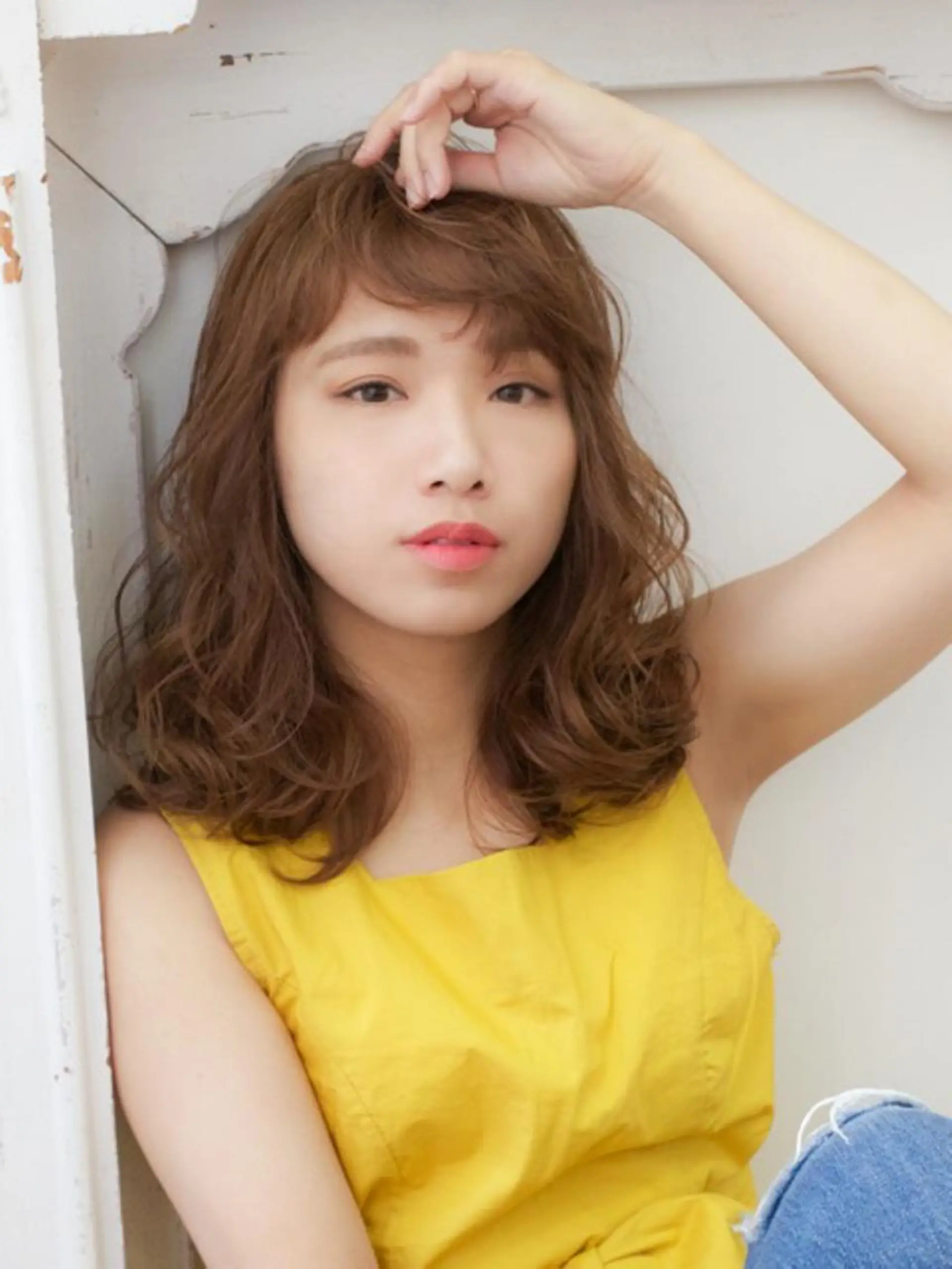 ミディアム ＨＩ ROのヘアスタイル