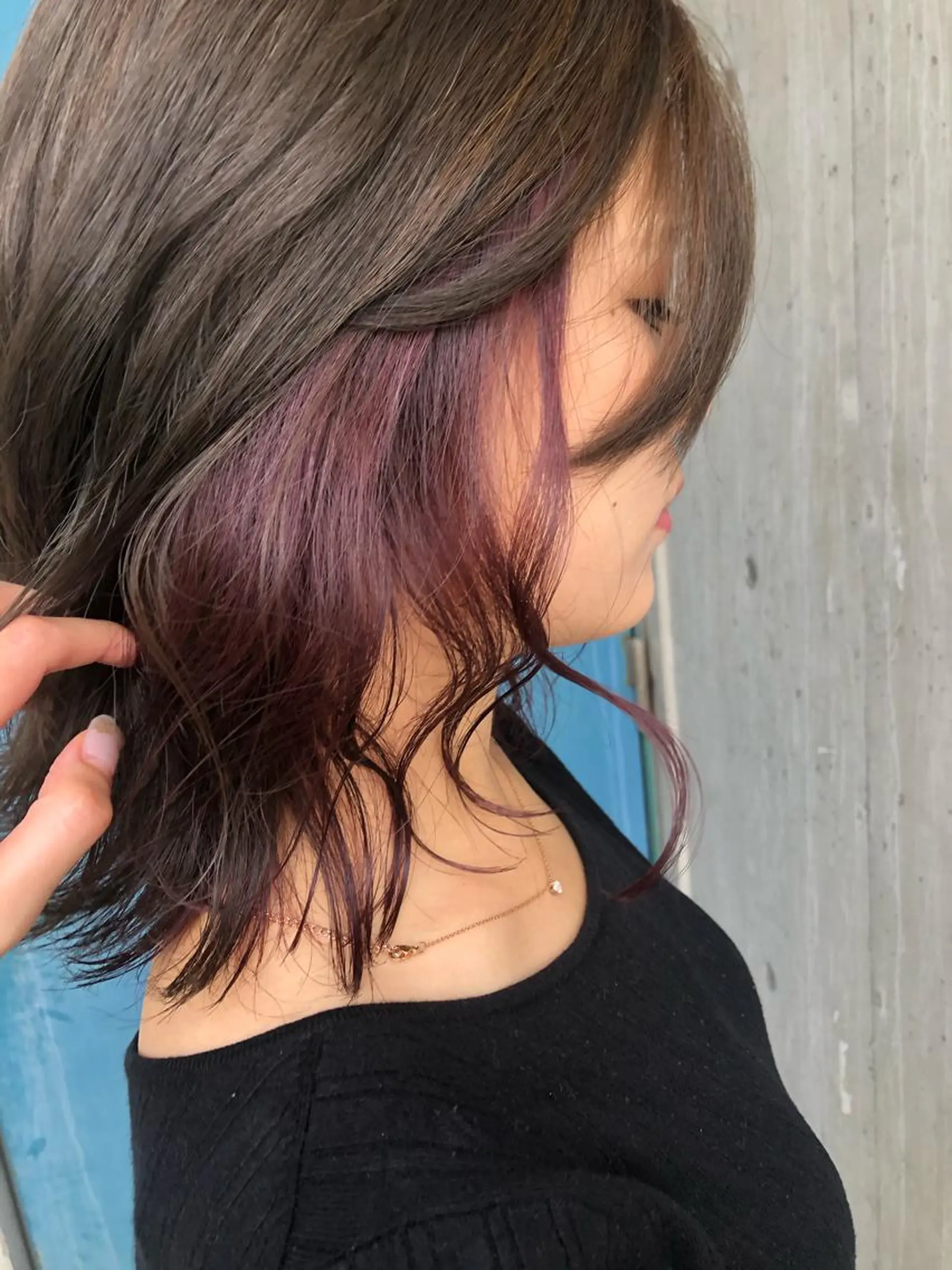 ミディアム カラー 宮本 円のヘアスタイル