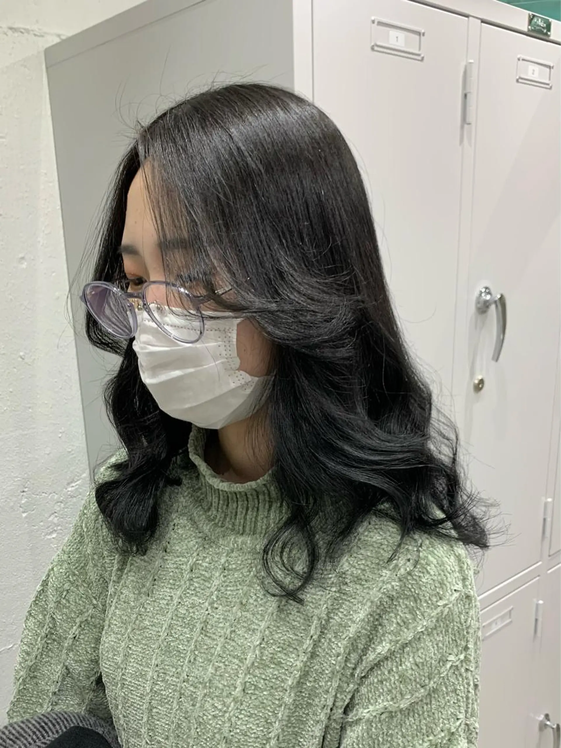 ミディアム カラー ヘアアレンジ ニュアンスハイトーン 🌙サイダサキのヘアスタイル