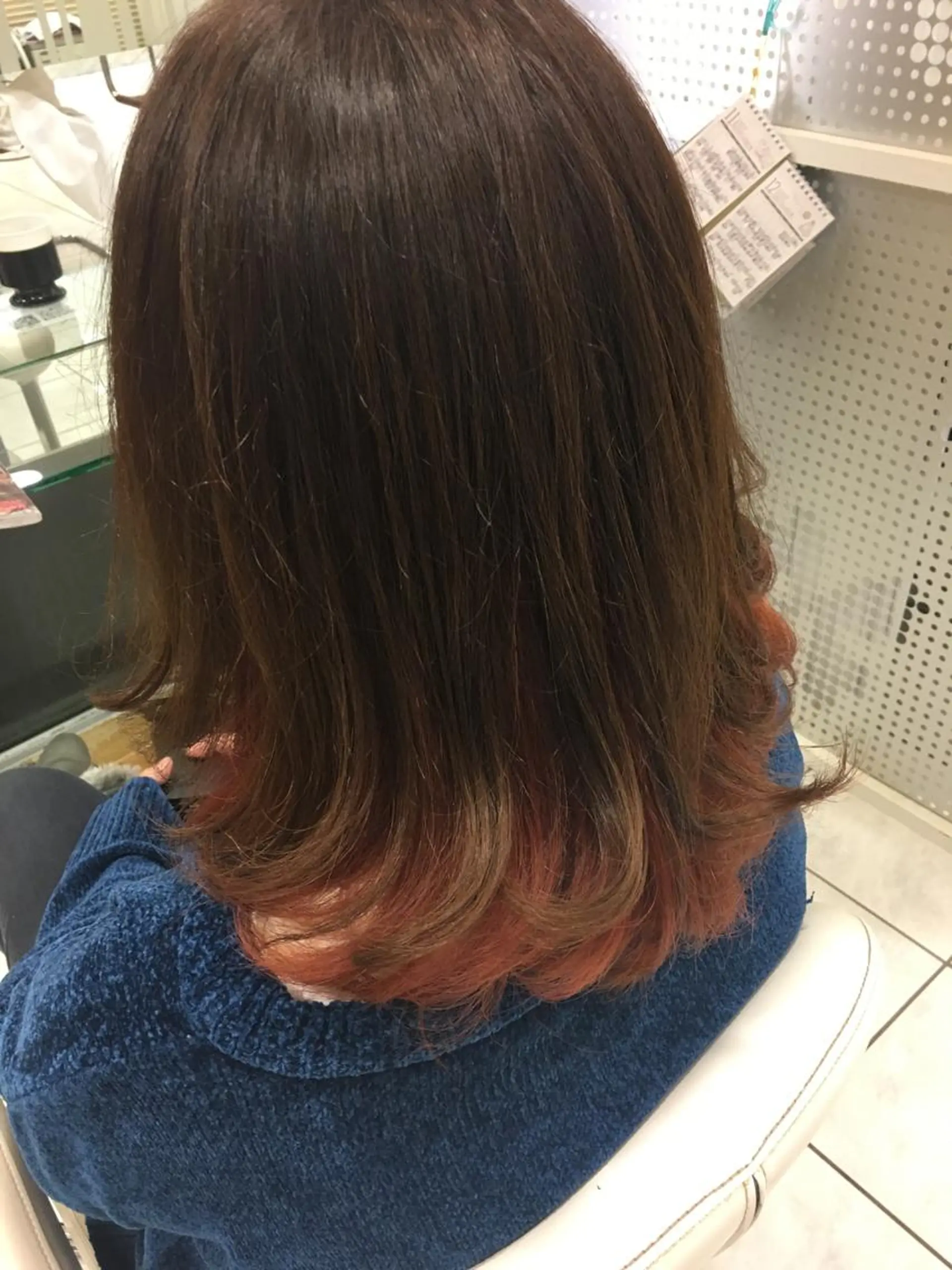 カラー インナーカラー レッドカラー 落合孝臣/新潟駅南 /髪質改善のヘアスタイル