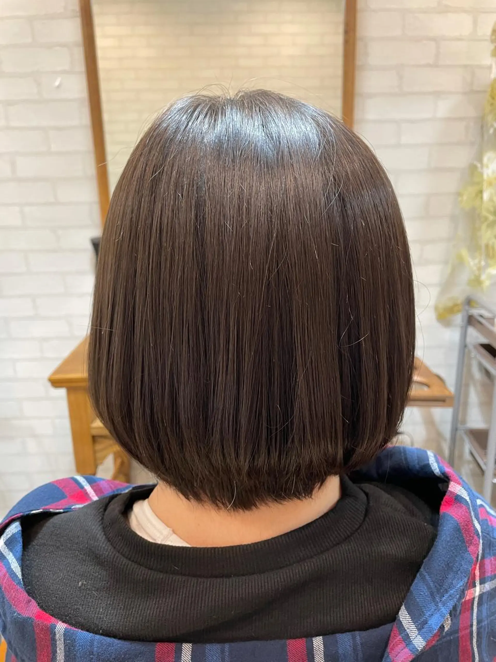 ショート 前下がりボブ ボブ カット 縮毛矯正 🐤 こじま🐤のヘアスタイル