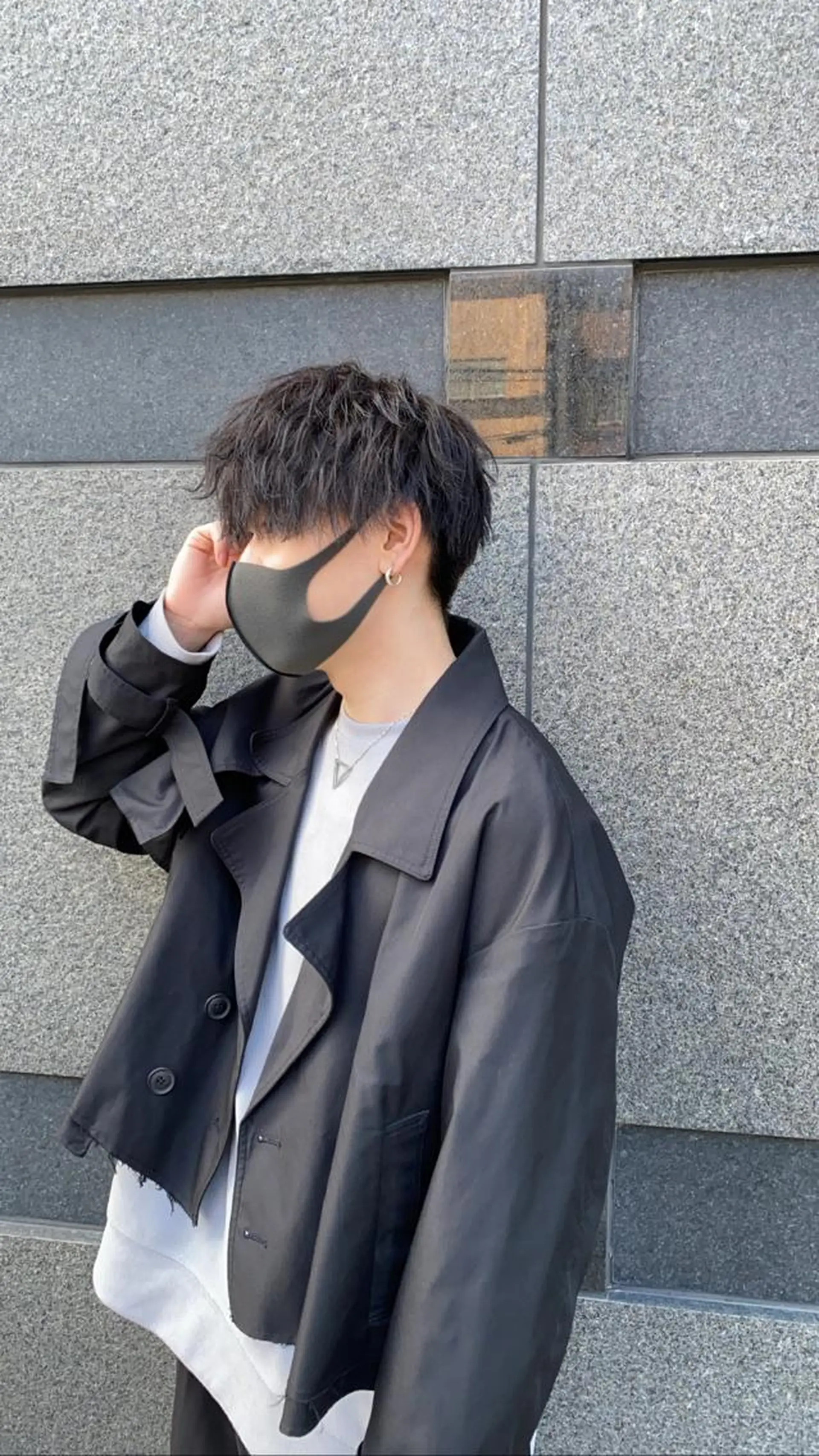 メンズ カット ヘアセット センターパート /植田のヘアスタイル