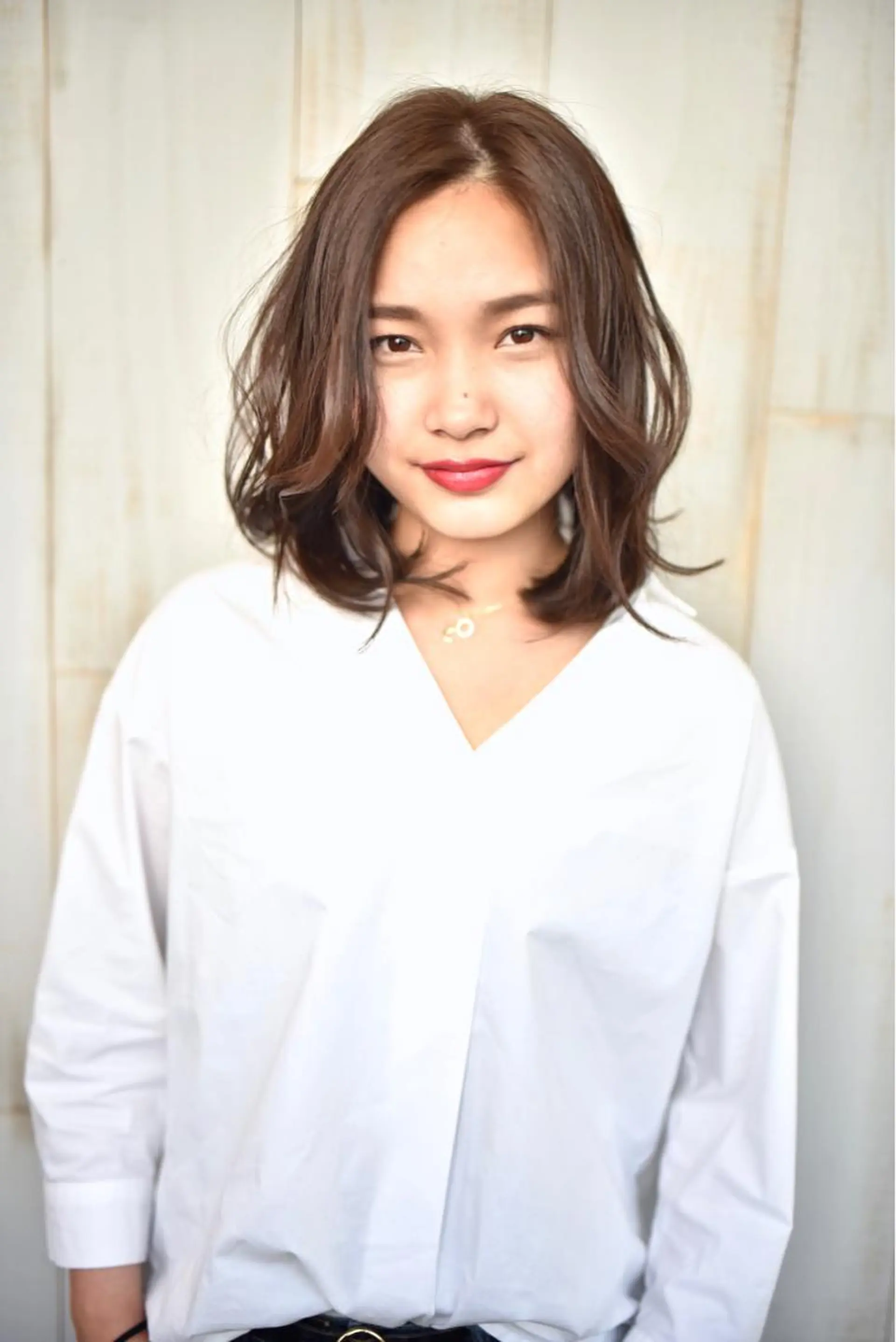 ミディアム カラー hair resort terrasse所属・長尾 圭のヘアスタイル