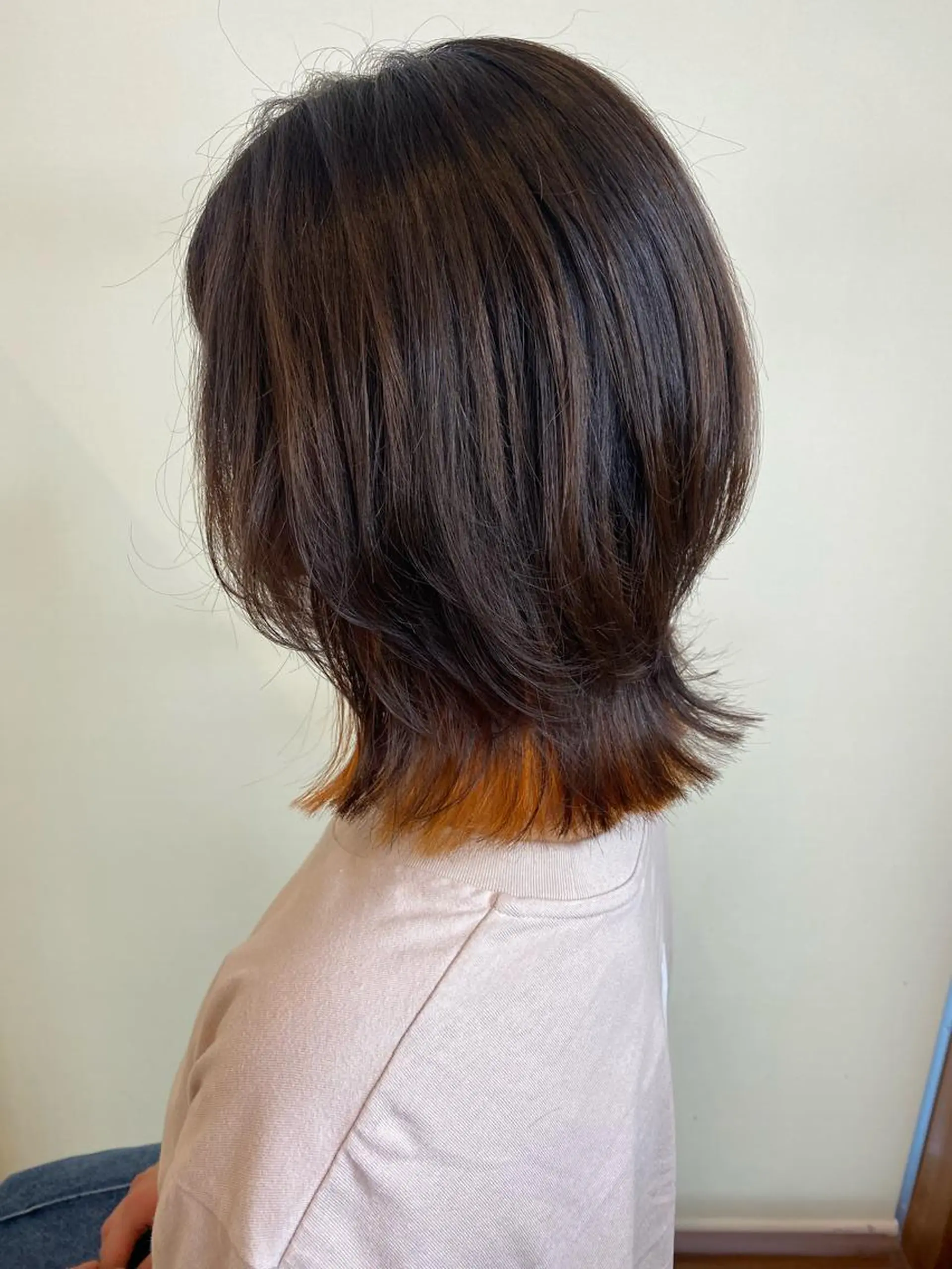 ミディアム カラー カット ヘアカラー トリートメント ✴︎ヒラガカナ✴︎ ECLAT HAIRのヘアスタイル