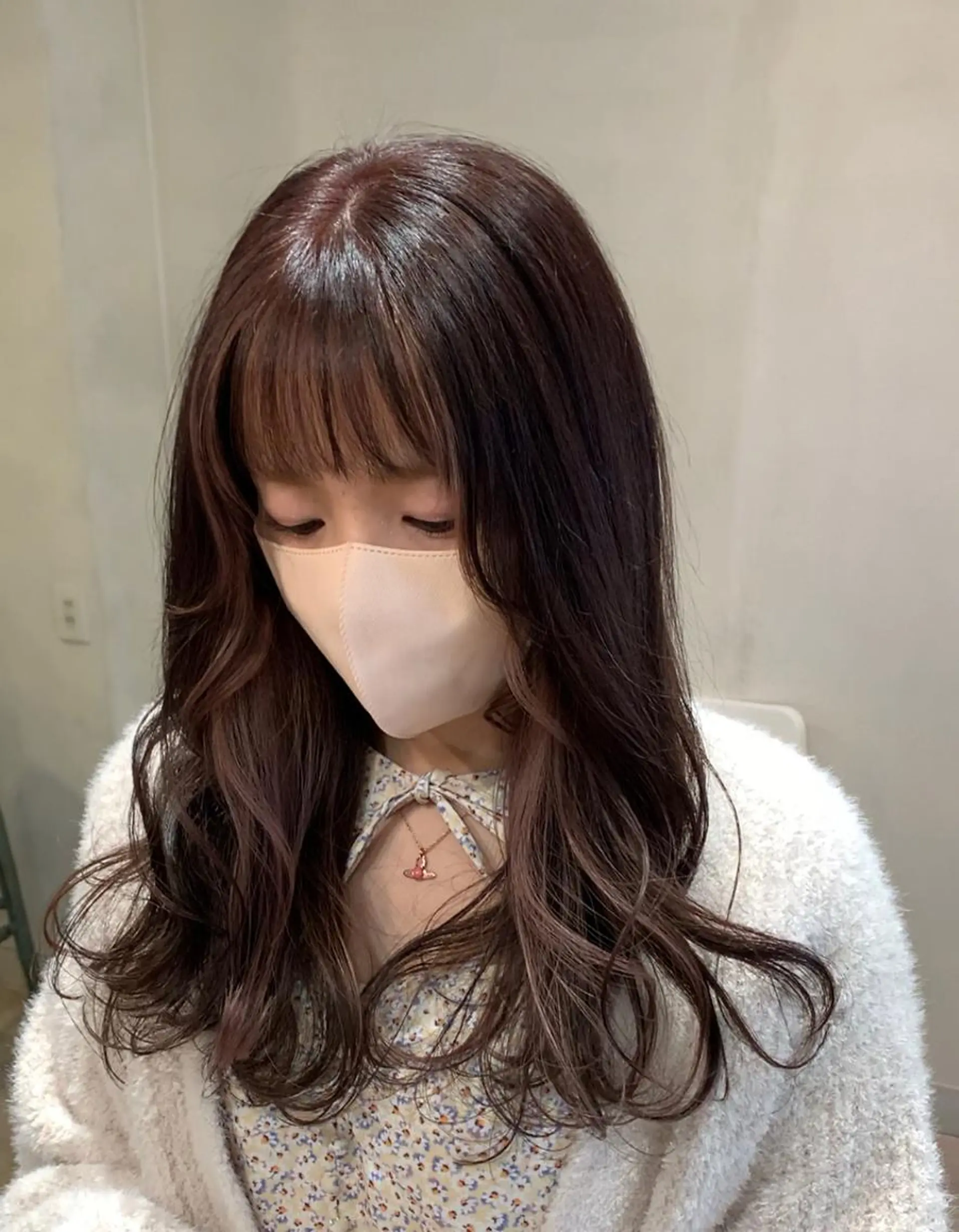 ロング カラー ベージュカラー インナーカラー ピンクカラー ピンクベージュ ヘアカラー トリートメント Liberty 店長 TAJIMAのヘアスタイル