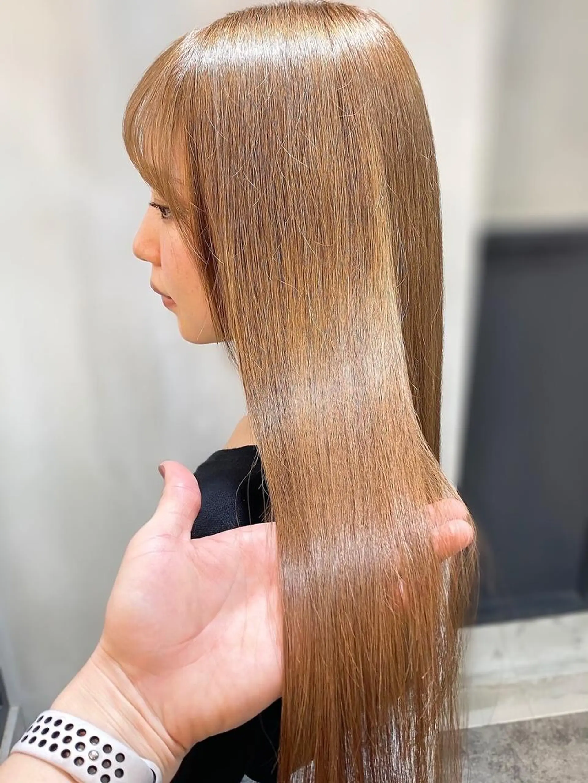 ロング カラー カット ヘアカラー トリートメント SOURCE 天王寺のヘアスタイル