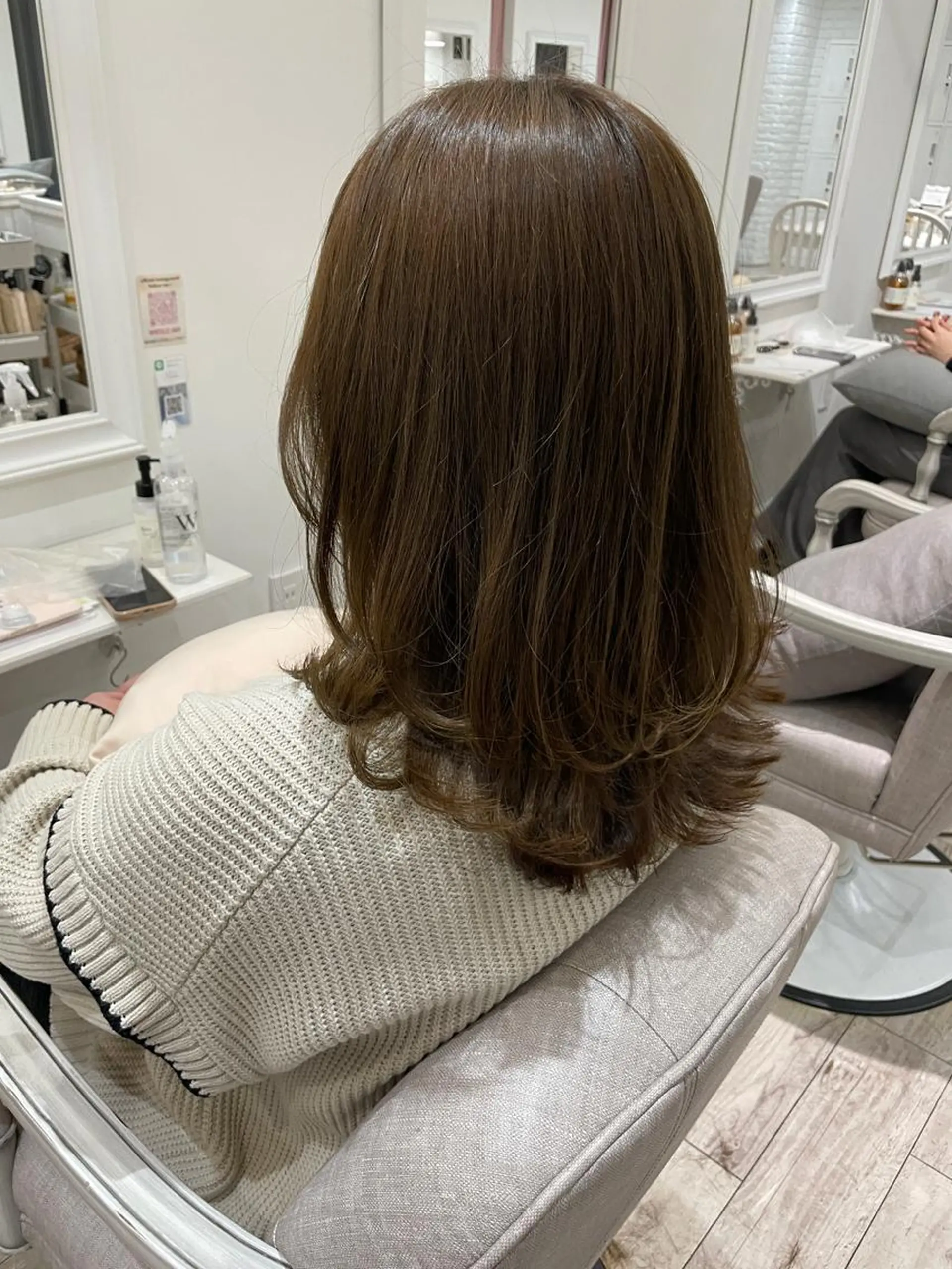 ミディアム カラー レイヤーカット カット ヘアカラー HARUKA韓国ヘア /Luana梅田のヘアスタイル
