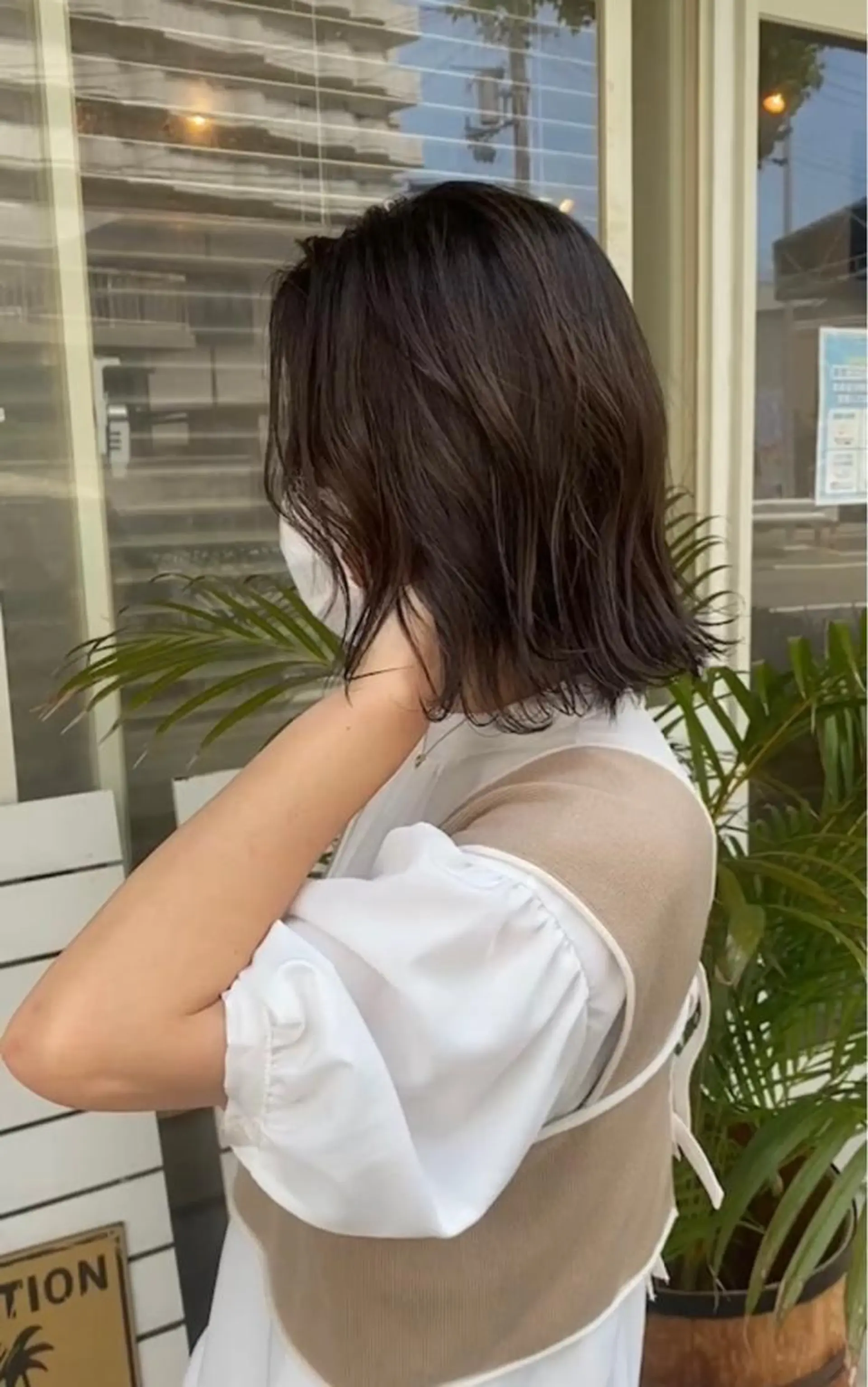 ミディアム ヘアカラー トリートメント 西元 亜由美のヘアスタイル