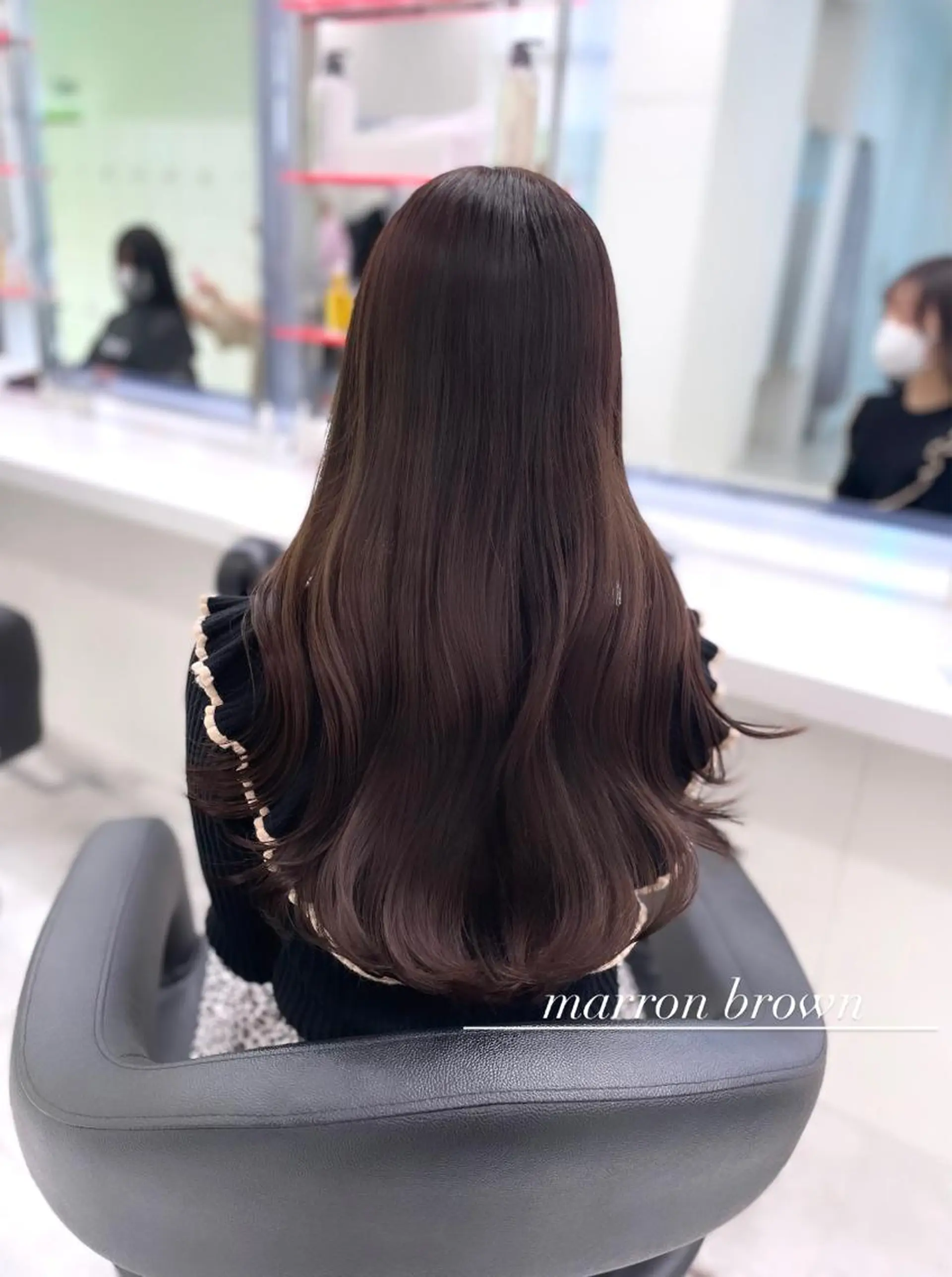 セミロング カラー ヘアアレンジ Ella所属・nana【艶髪】/ レイヤー/縮毛矯正のヘアスタイル