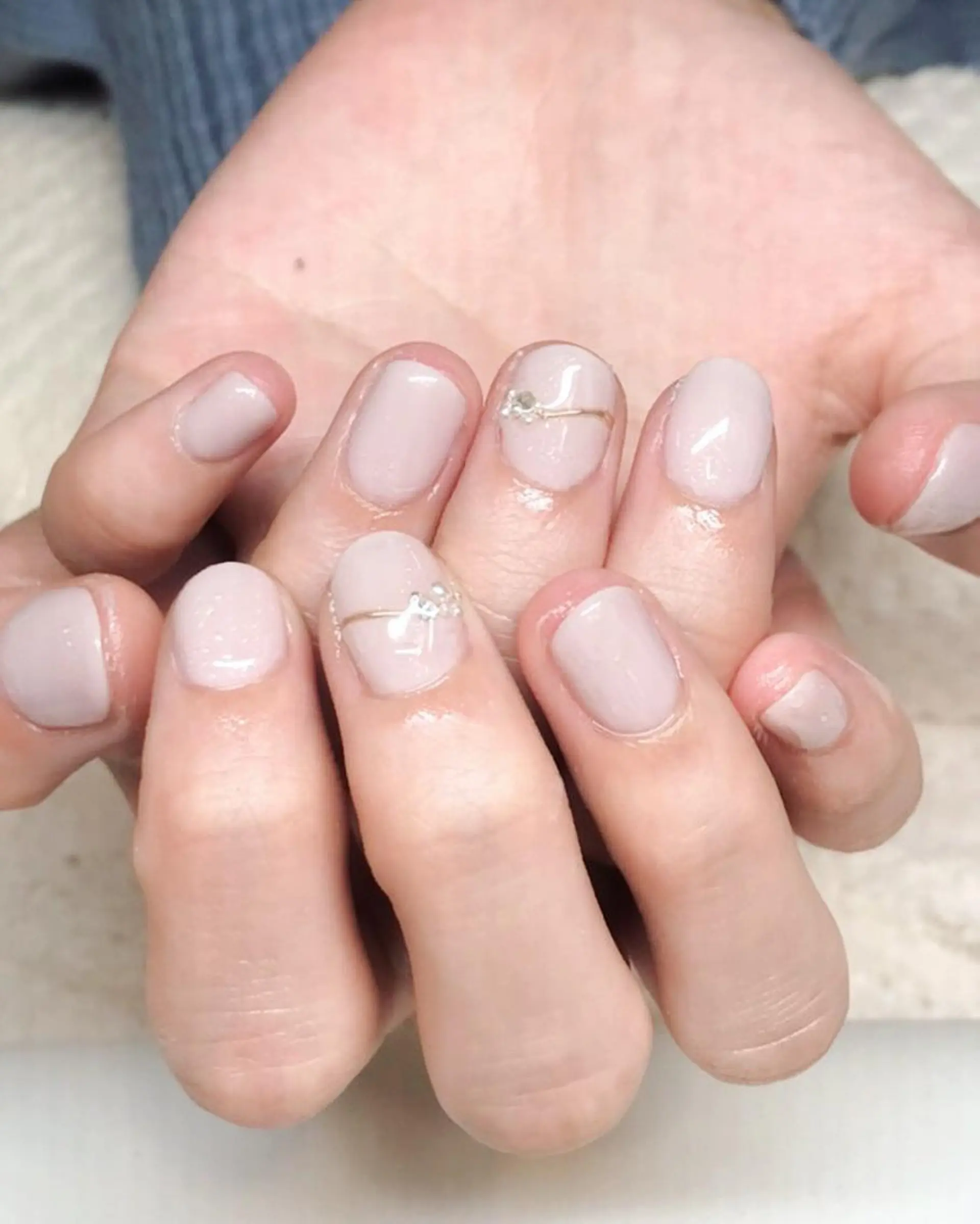 ネイル ジェルネイル オフィスネイル ワンカラーネイル シンプルネイル 春ネイル Nyanco Nailのネイルデザイン