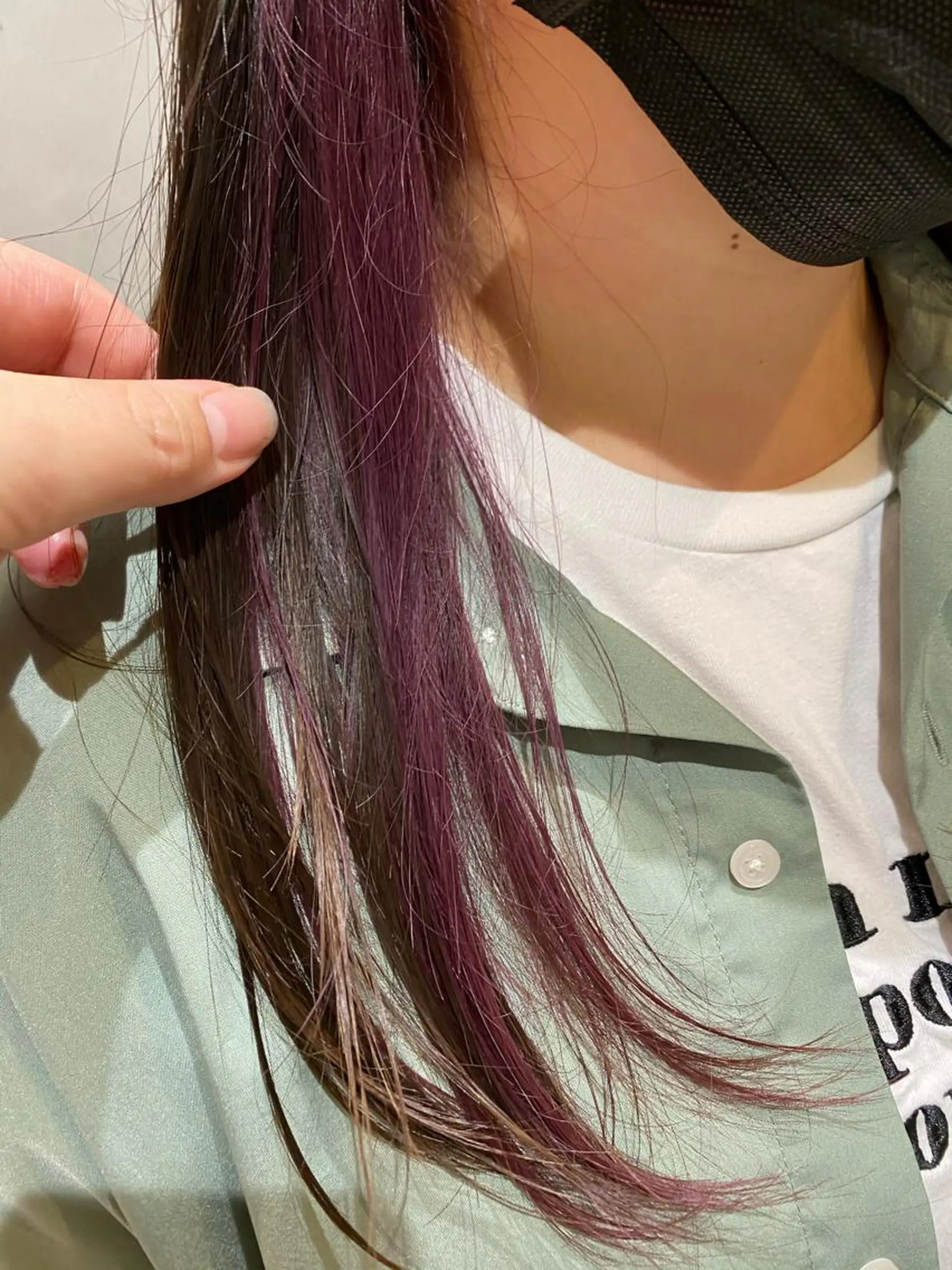 セミロング カラー ブリーチ インナーカラー hair&eyelash Truth所属・名古屋市北区/黒川/ Truth上谷綾子のヘアスタイル