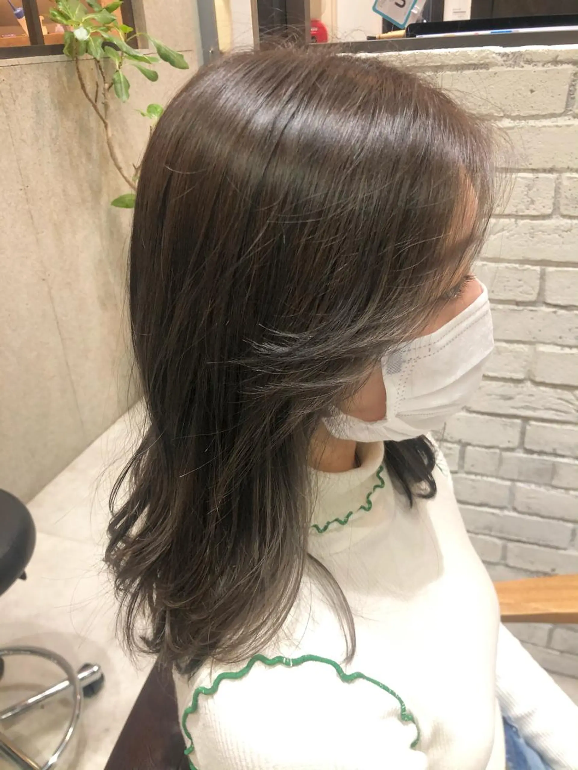 ミディアム カラー アディクシーカラー グレージュ オレンジ ヘアカラー トリートメント 🌿ニュアンスヘア 🌿福田沙也加のヘアスタイル