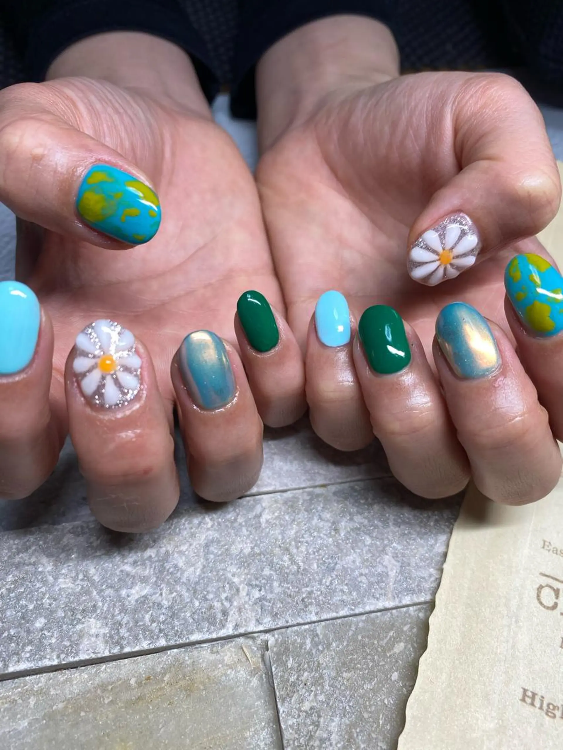 ネイル ミラーネイル ハンドネイル Nail salon Museのネイルデザイン