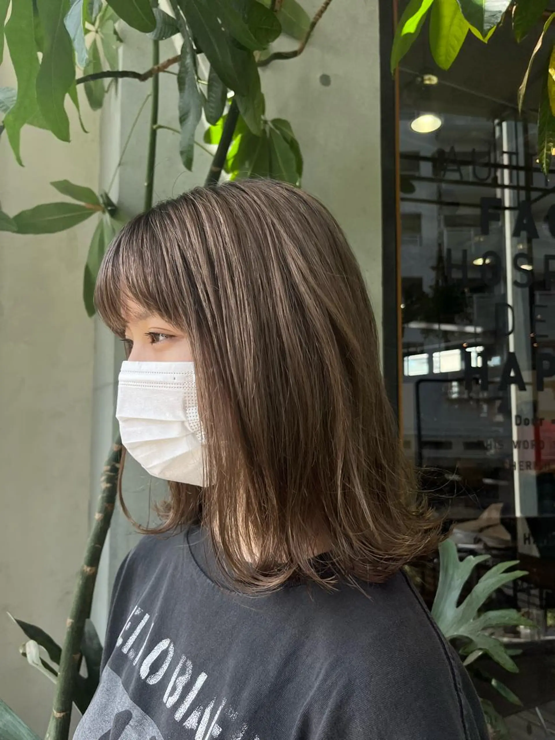 ミディアム ボブ/ベージュ/ パーマ🪿近森ゆいのヘアスタイル