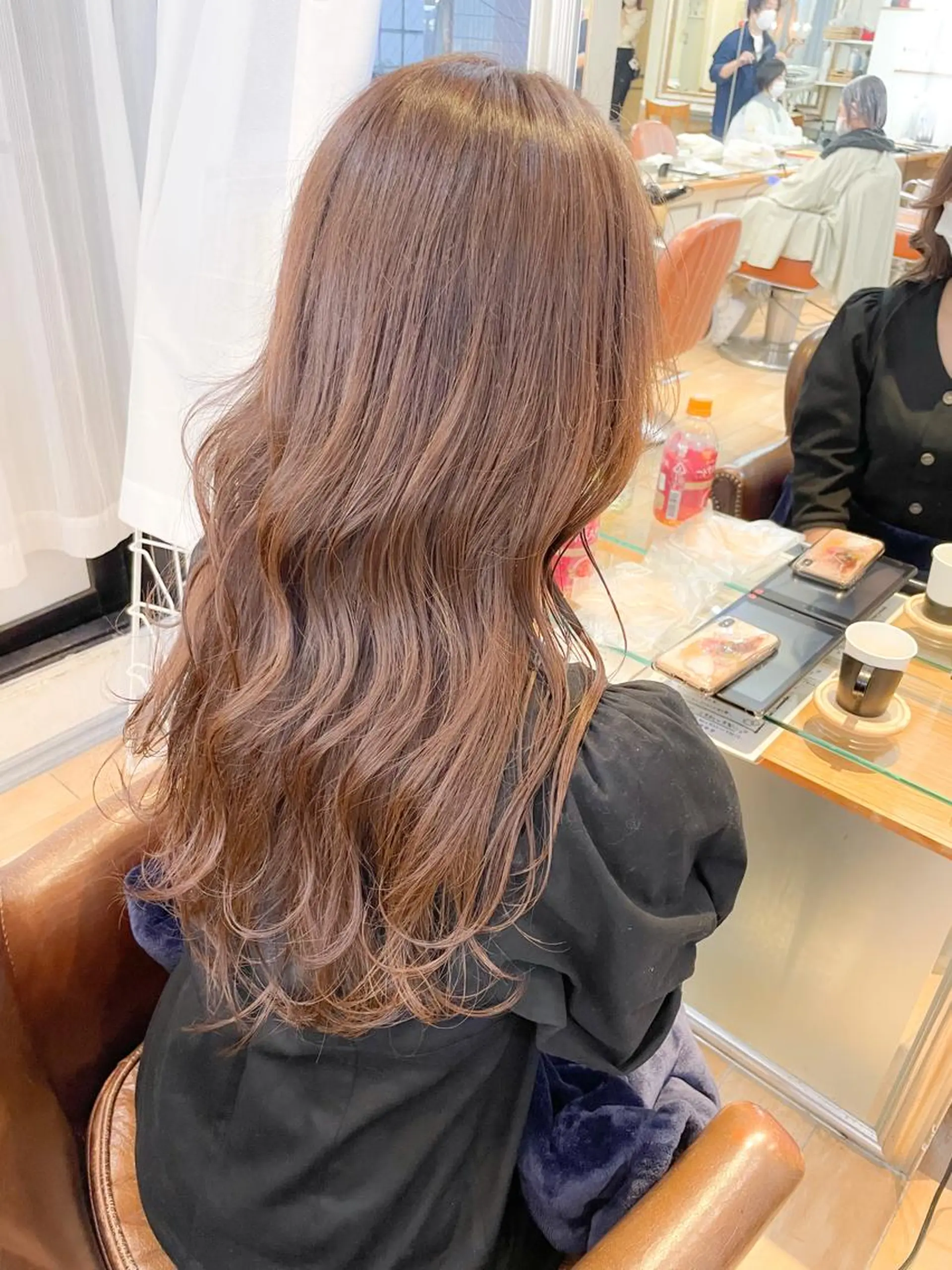 ロング カラー ベージュカラー ブリーチ ブリーチなしカラー 韓国風ヘア カット ヘアカラー ✨カラー支持No.1 🧸ワキ カナコ🧸のヘアスタイル