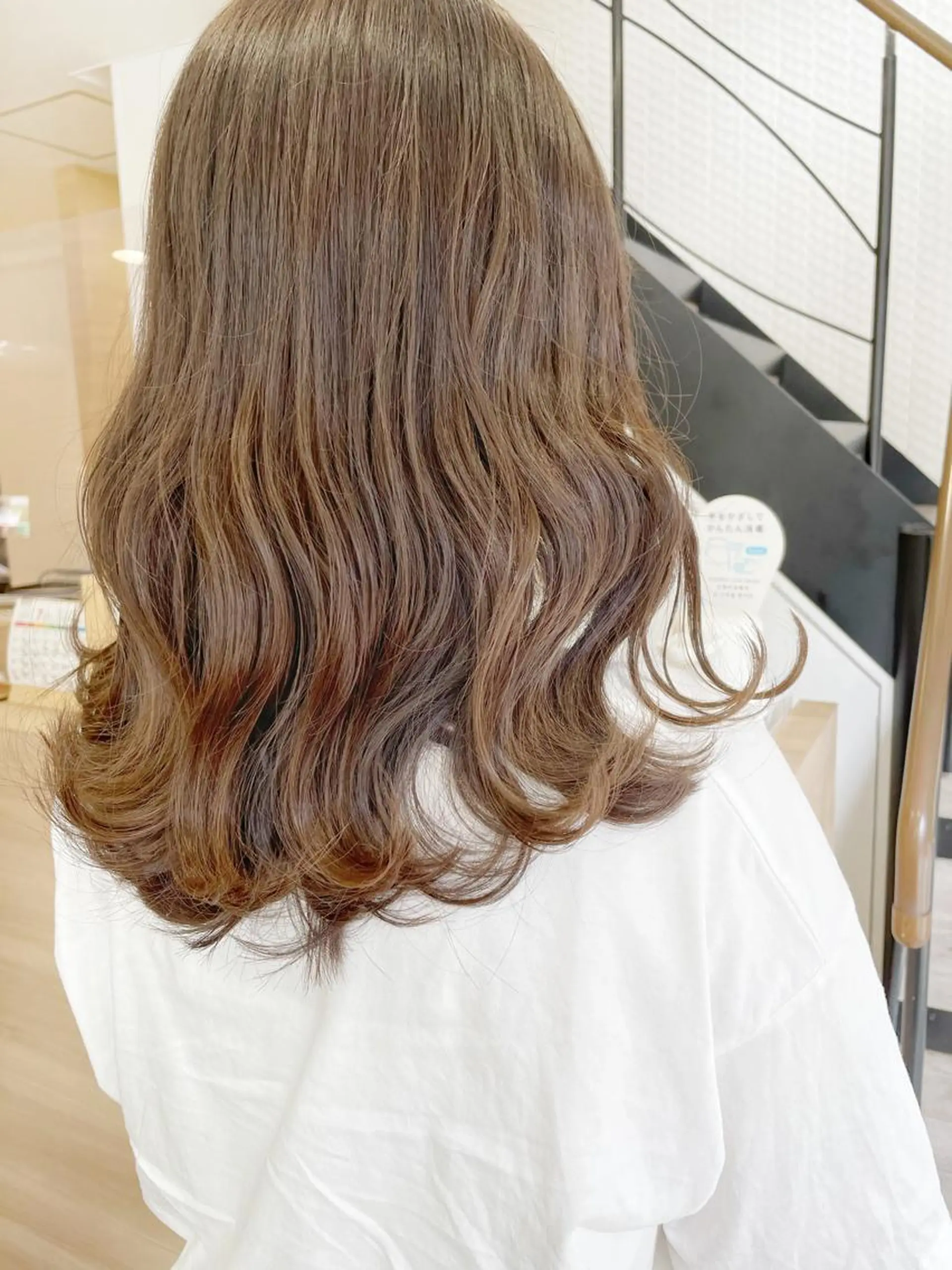 ミディアム カラー ベージュカラー 高尾亮輔/ AVANCE難波店のヘアスタイル