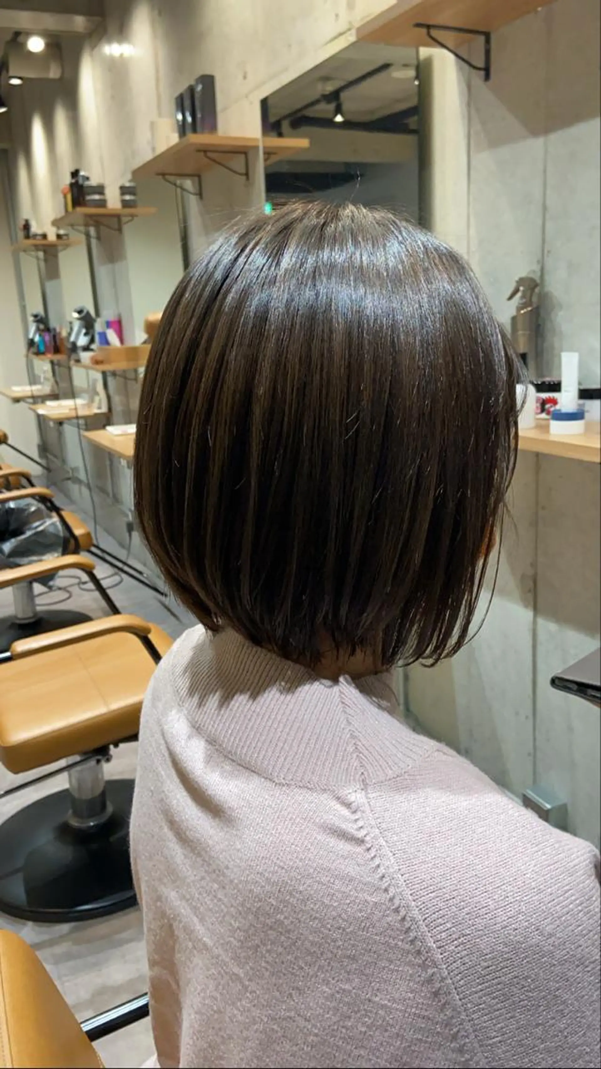 ショート カラー アッシュ 透明感カラー 👒oikawa kaede🍃のヘアスタイル