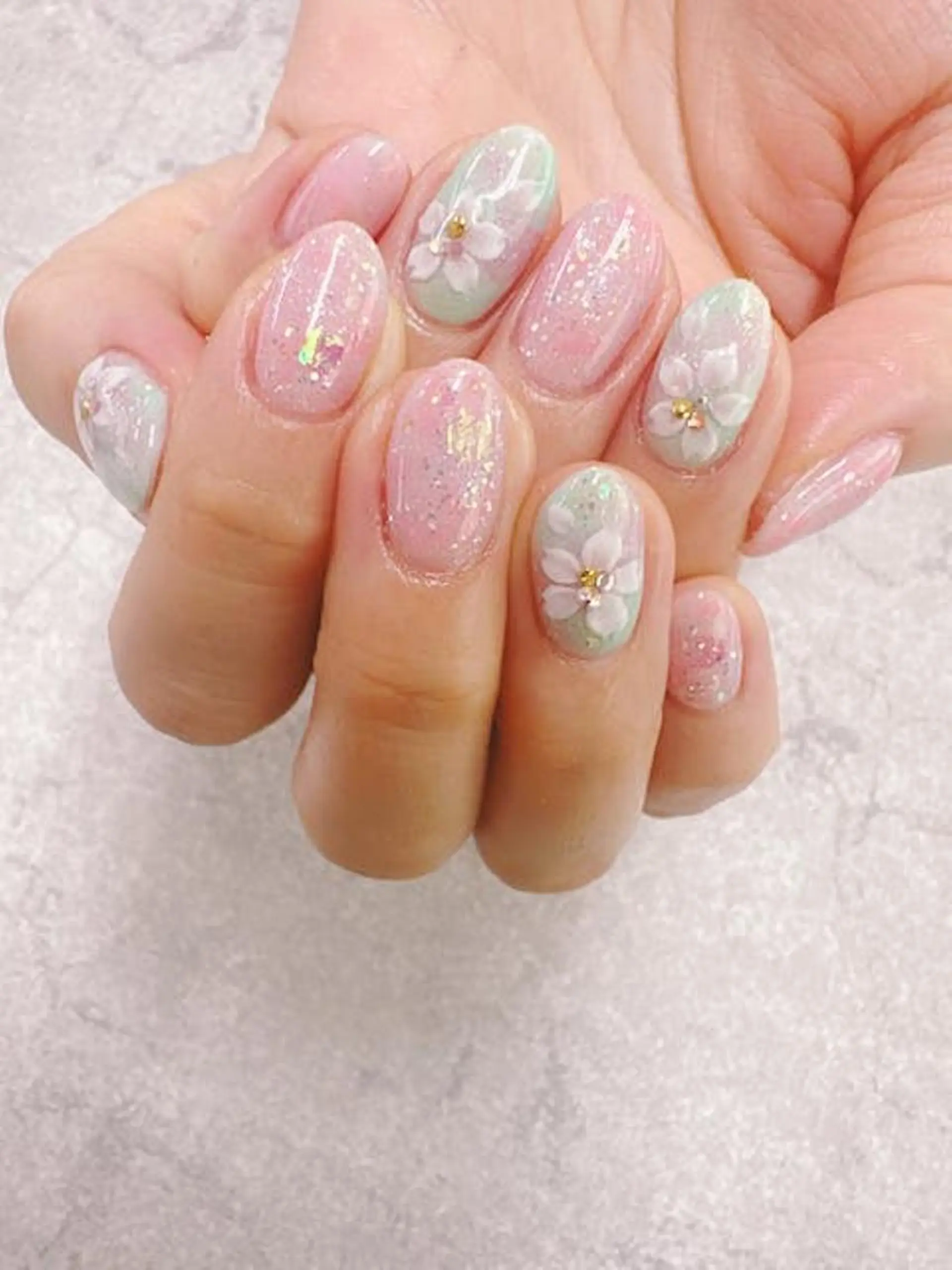 ネイル アートネイル イースター ジェルネイル グリーン メンズネイル ハンドネイル ハンドケア FASTNAIL PLUS 新宿店のネイルデザイン