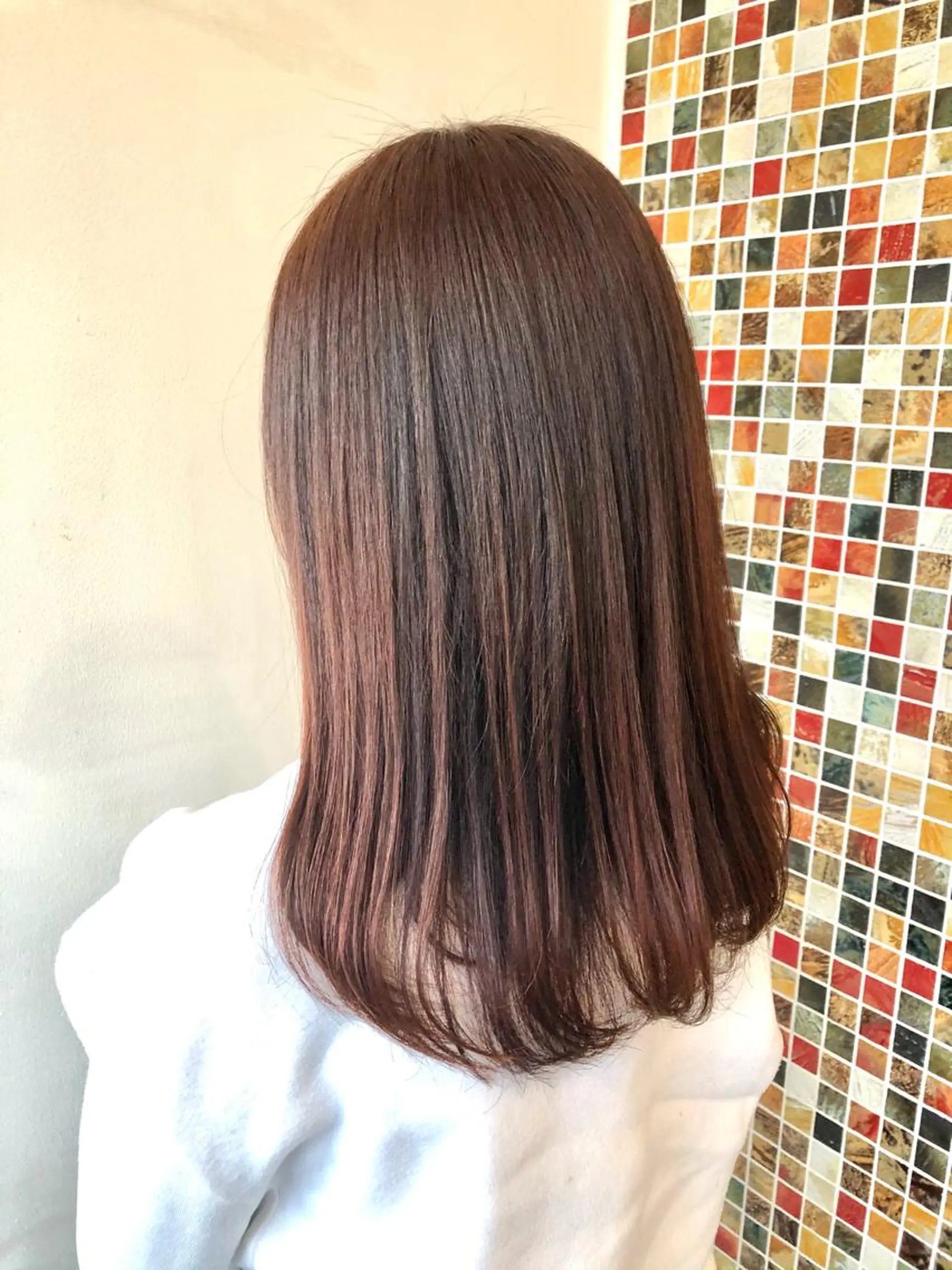 ロング カラー ヘアカラー 岩谷 愛依のヘアスタイル