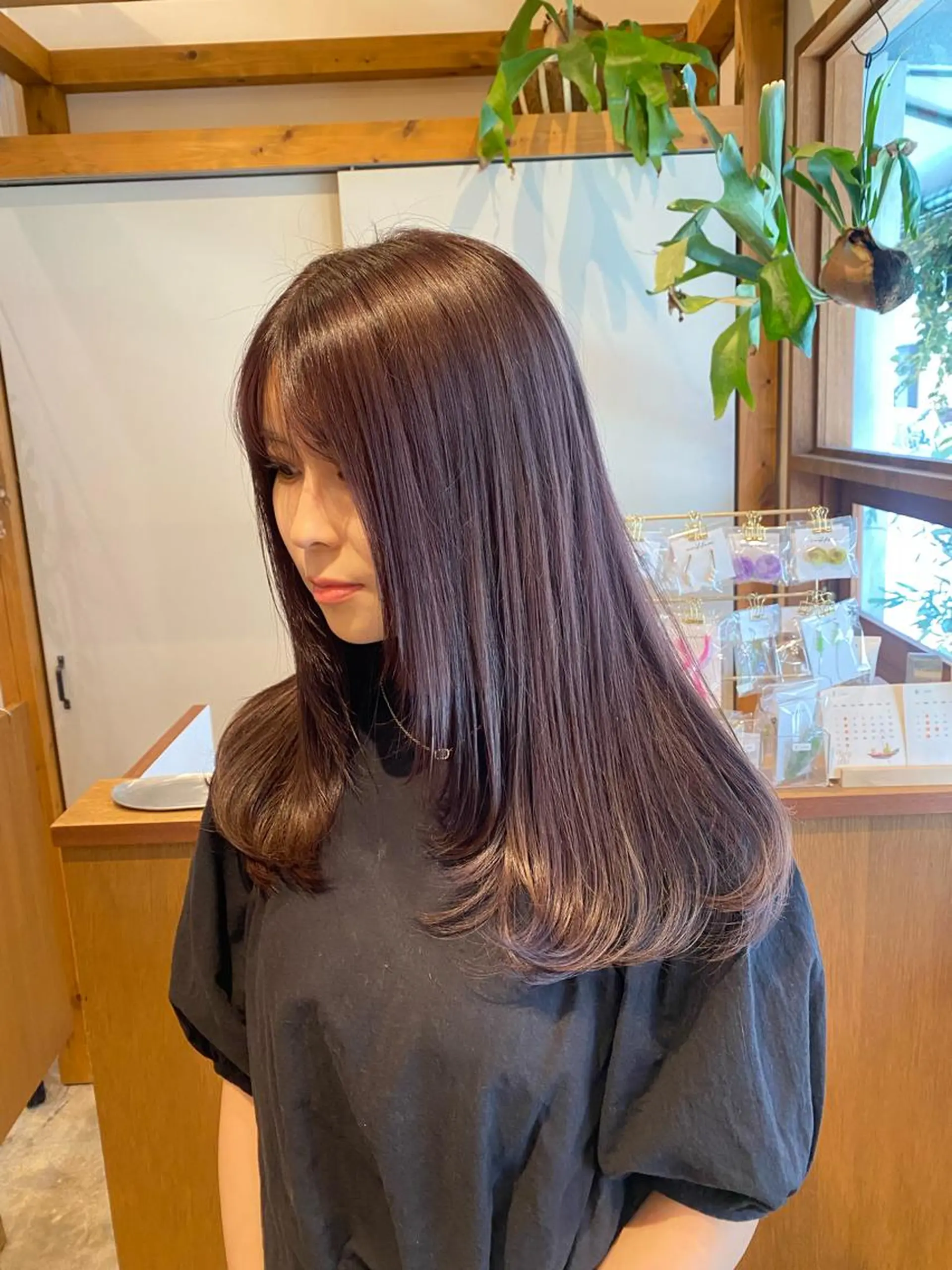 ロング カラー カット ヘアカラー トリートメント ENIF ヤマグチアツコのヘアスタイル