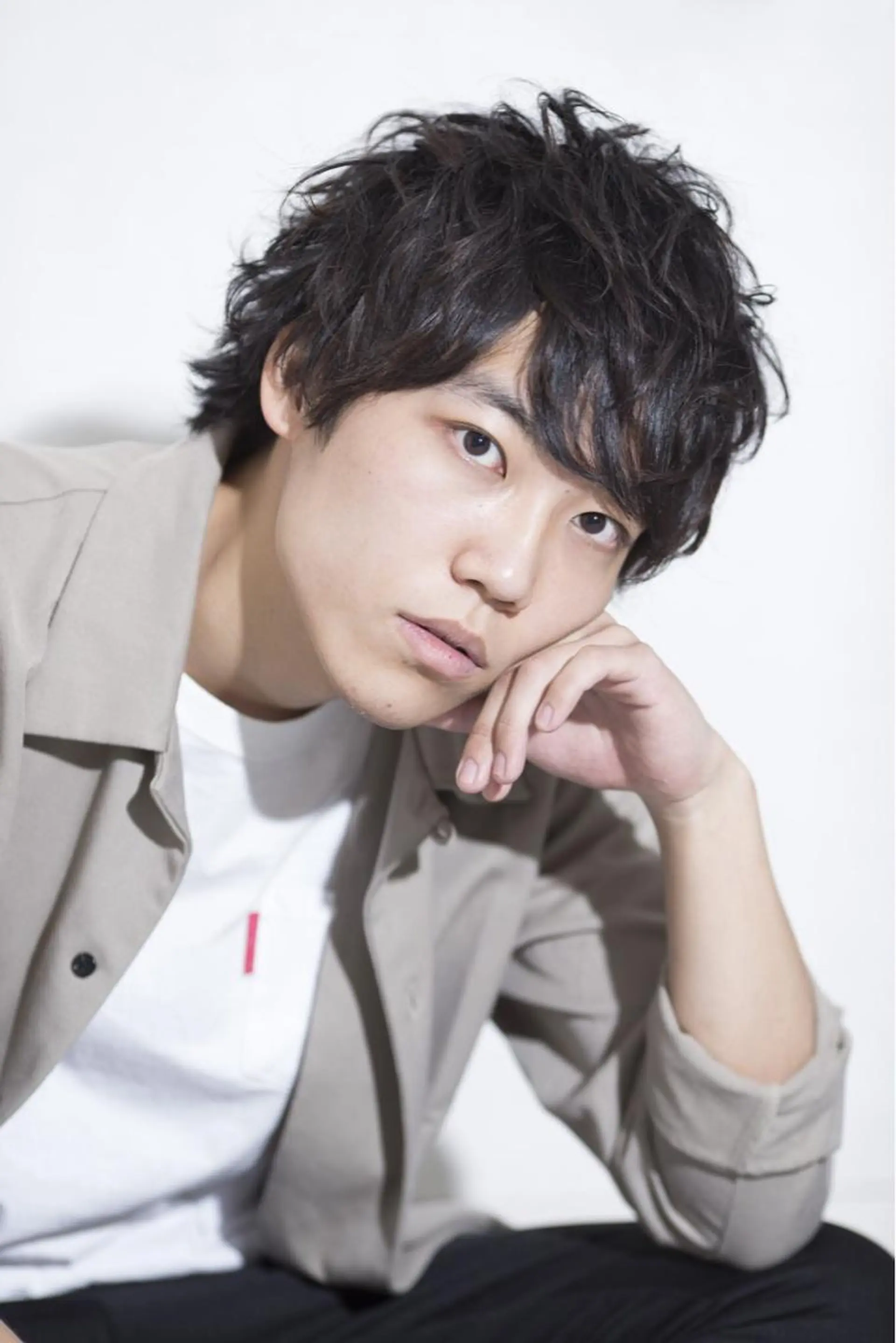 ショート パーマ メンズ メンズパーマ メンズウルフカット ウルフカット ニュアンスパーマ カット Vir by browのヘアスタイル