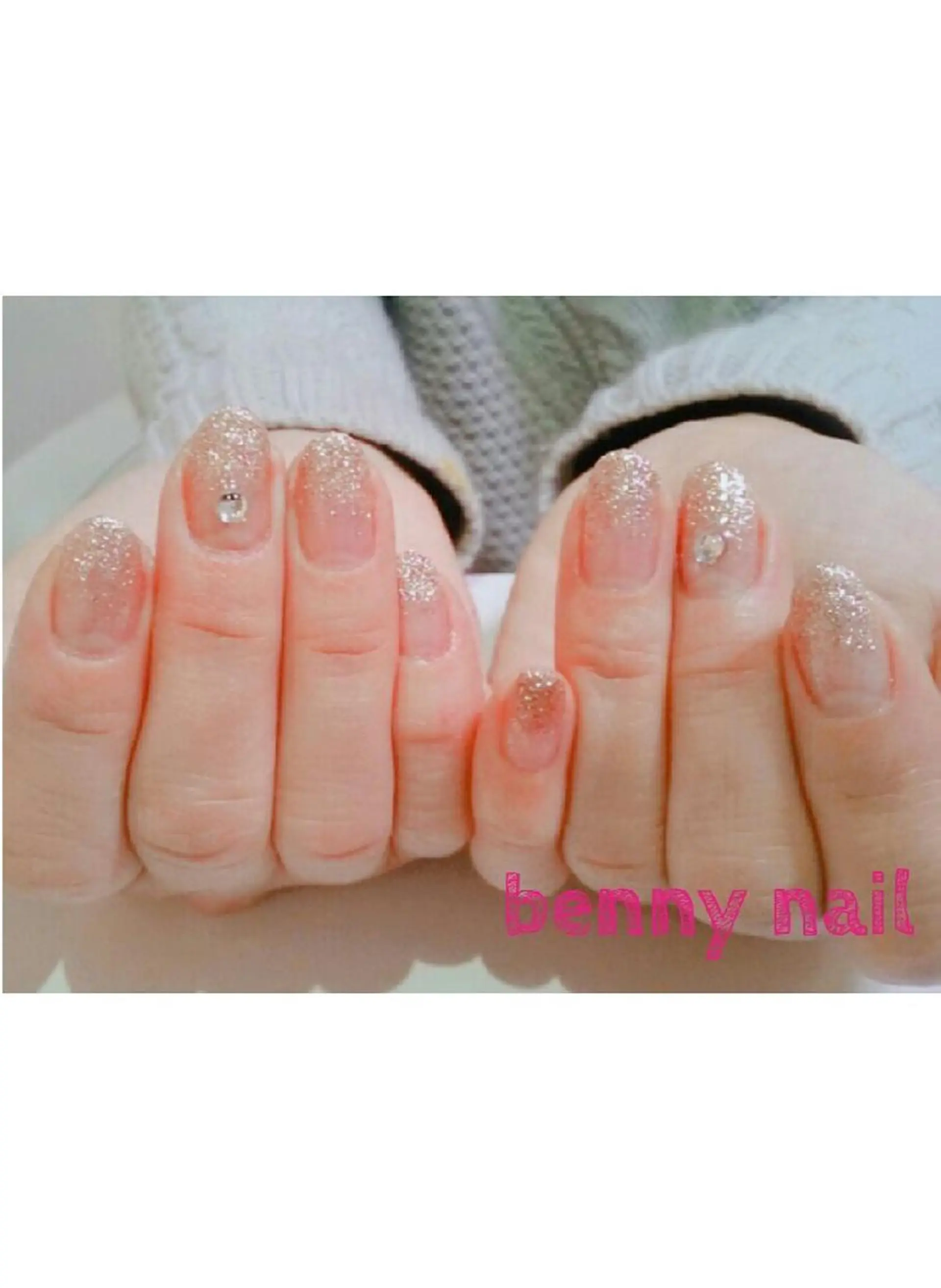 ネイル ストーンネイル ハンドネイル 最終受付23時半 benny nailのネイルデザイン