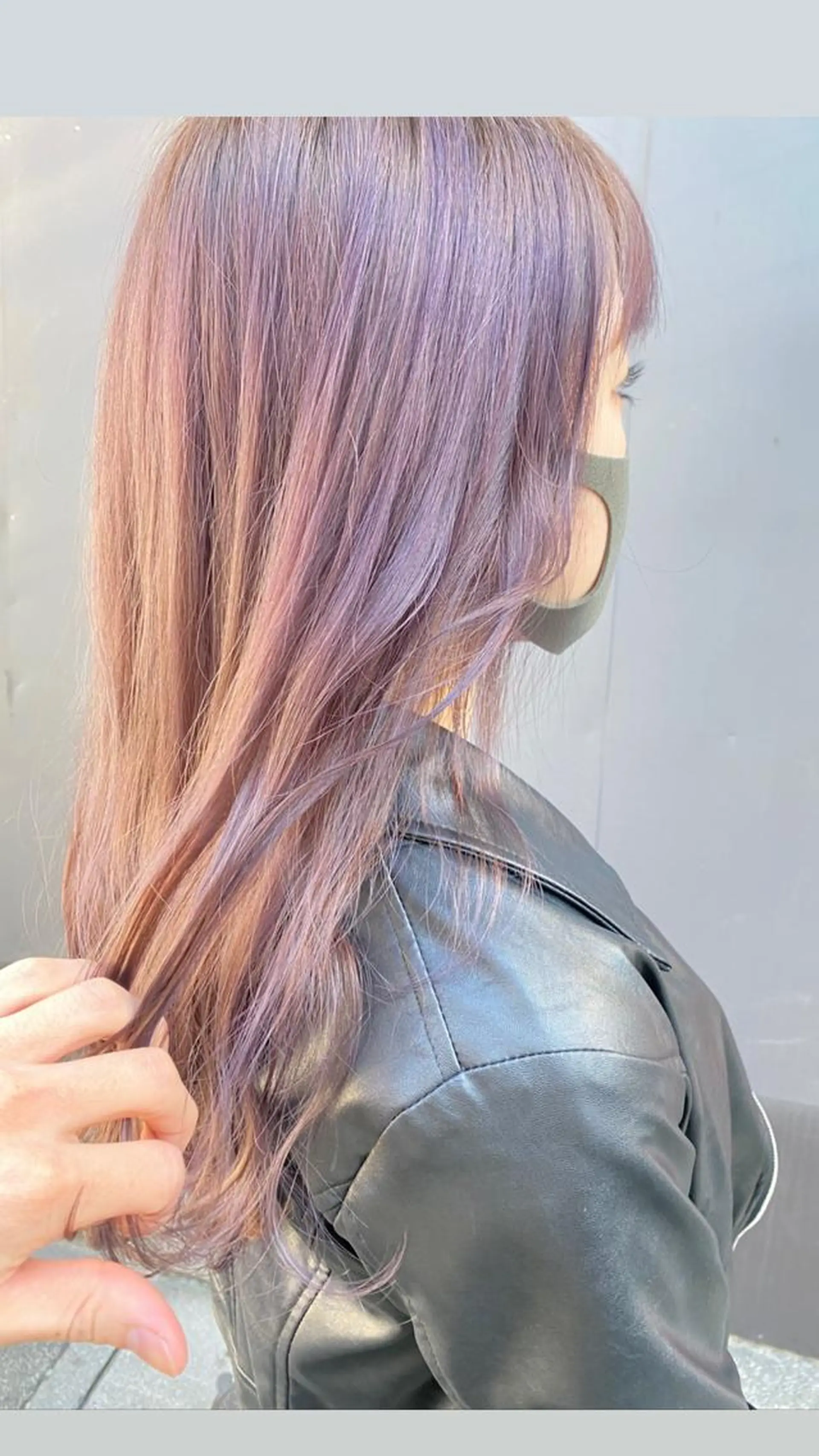 セミロング カラー カット ヘアカラー トリートメント レイヤー/ウルフエク テブリーチ磯部ユズキのヘアスタイル