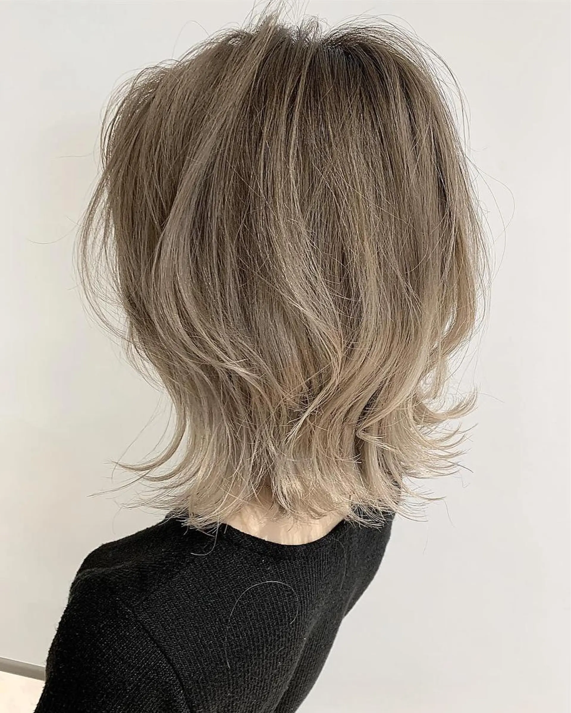 ミディアム カラー アッシュ ミルクティーアッシュ ヘアカラー トリートメント grow【グロウ】恵比寿所属・奥野 貴史  代表のヘアスタイル