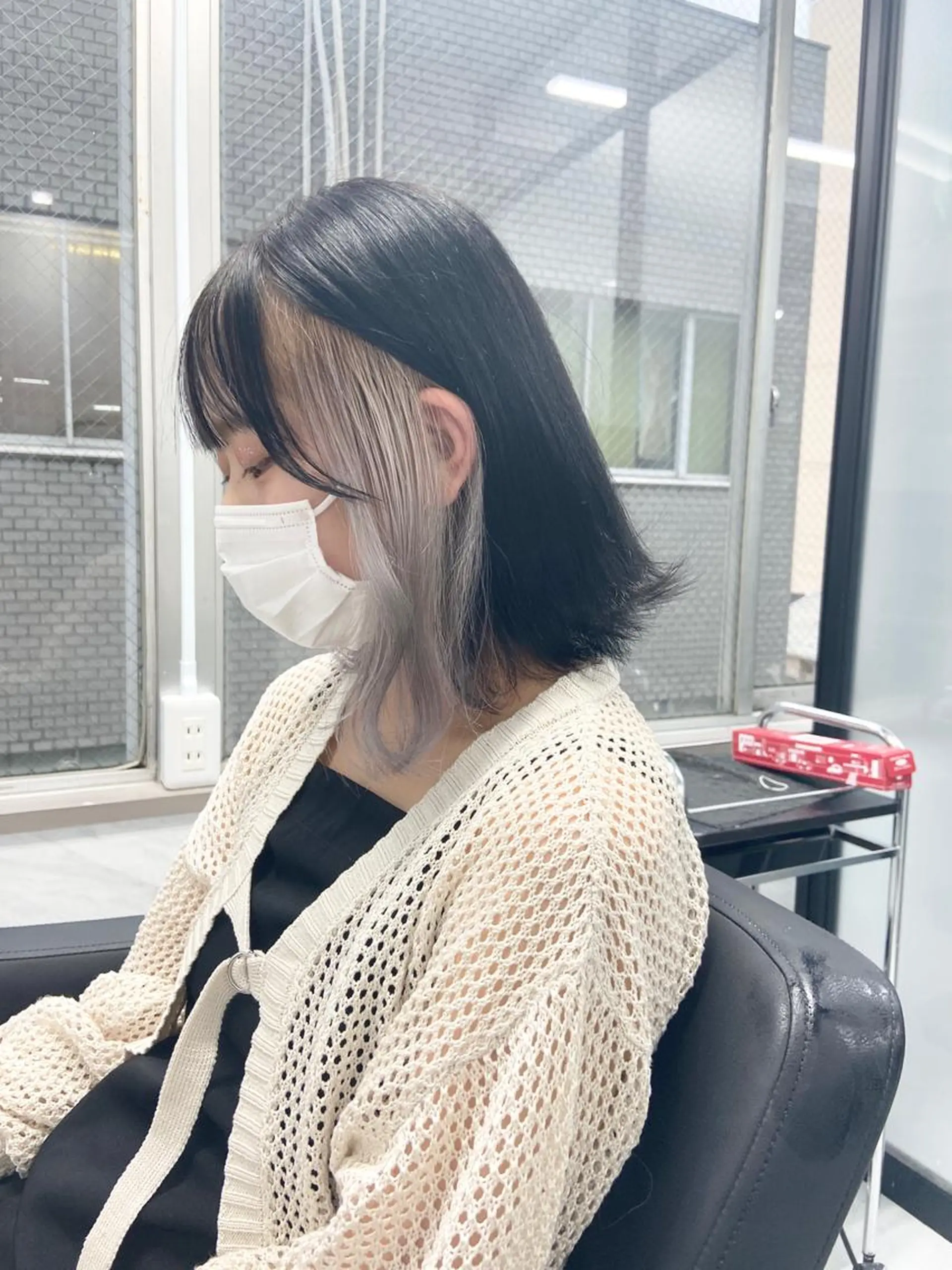 ミディアム カラー ハイトーンカラー ヘアカラー トリートメント ミルボンAujua認定サロン Ria  OSAKA 梅田所属・メンズ、エクステ特化 Ryuのヘアスタイル