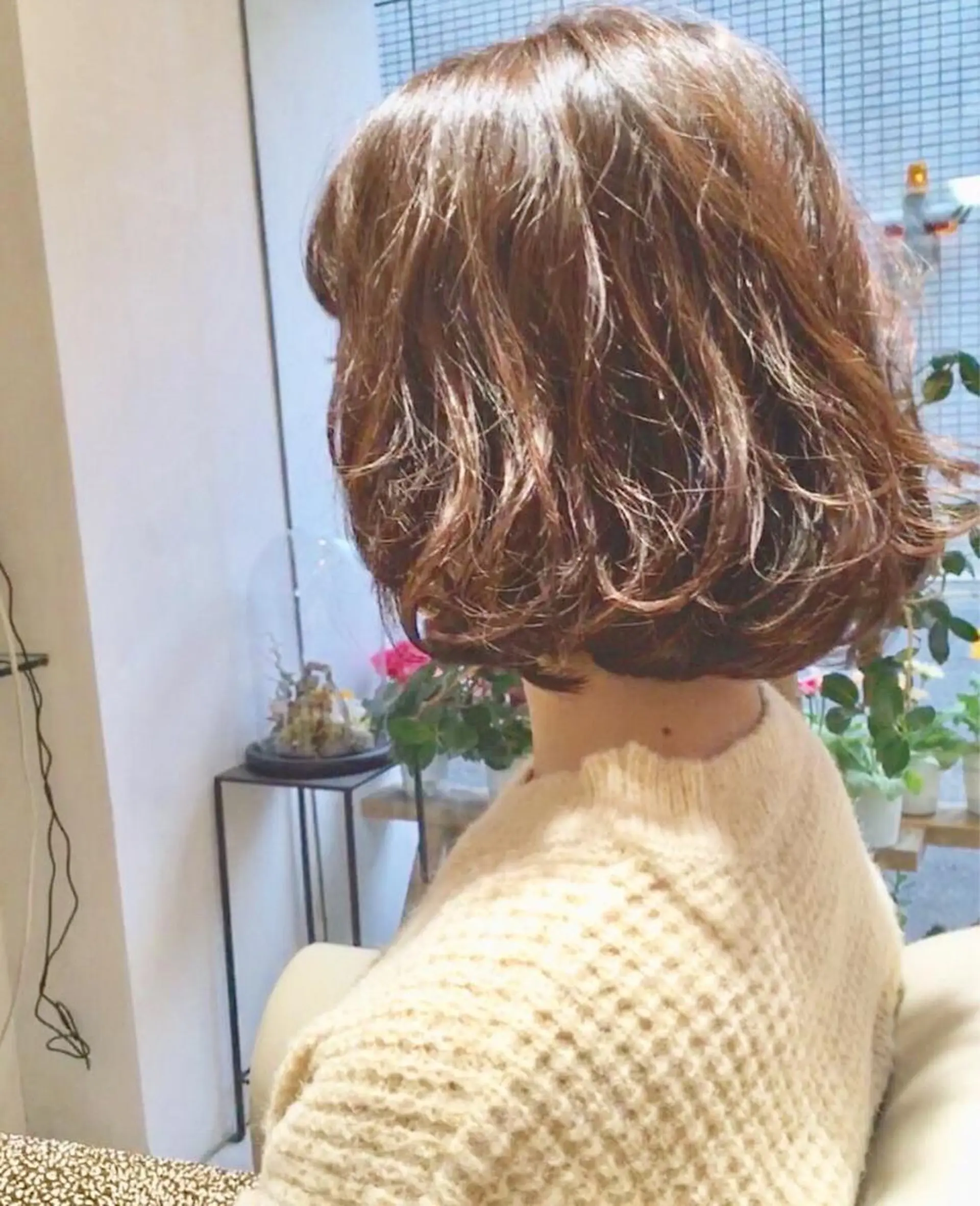 ミディアム カット ヘアカラー トリートメント 安永 涼のヘアスタイル