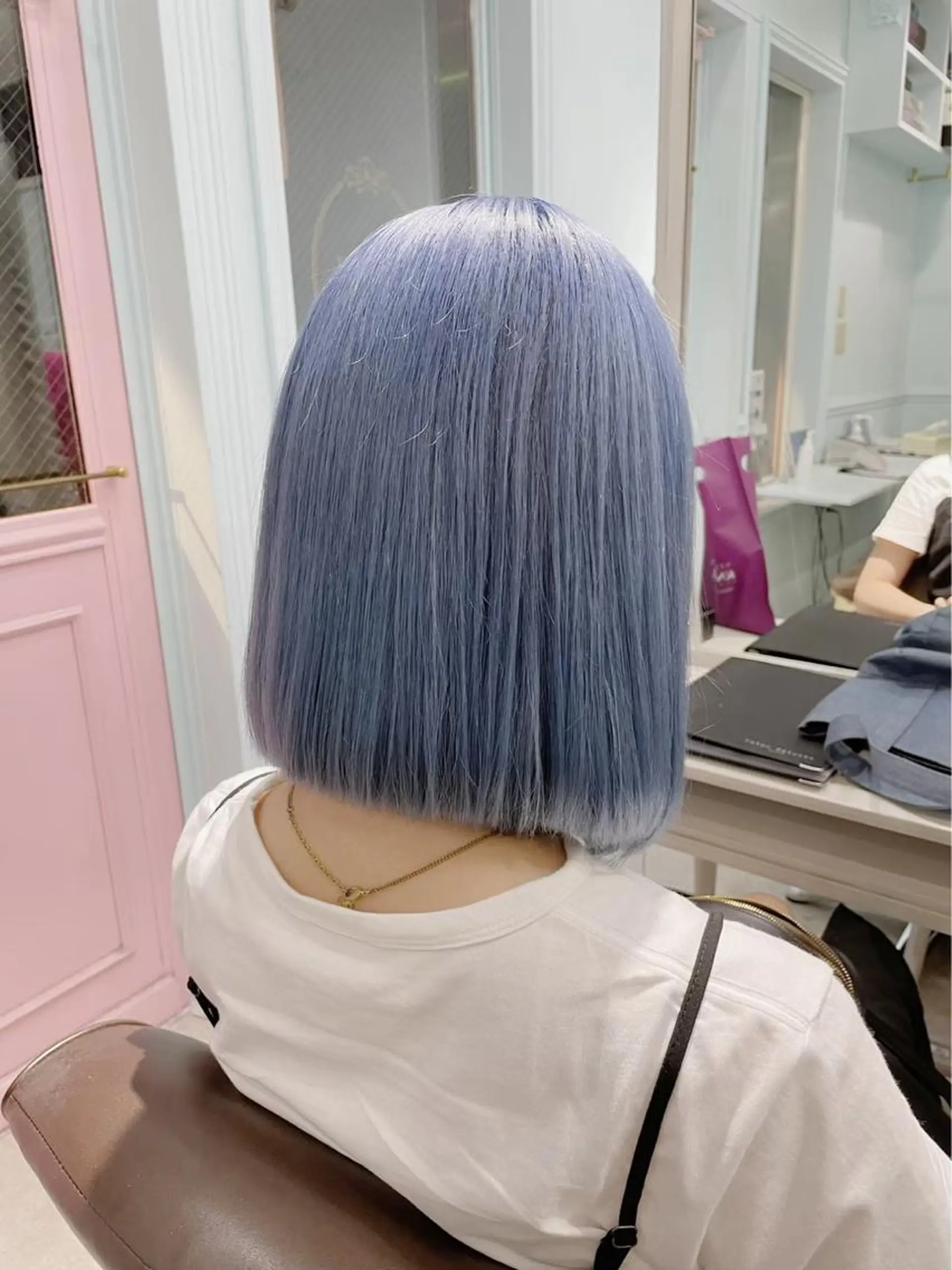 ミディアム カラー ヘアアレンジ Bob＆ハイトーン 専門家CHIHIROのヘアスタイル