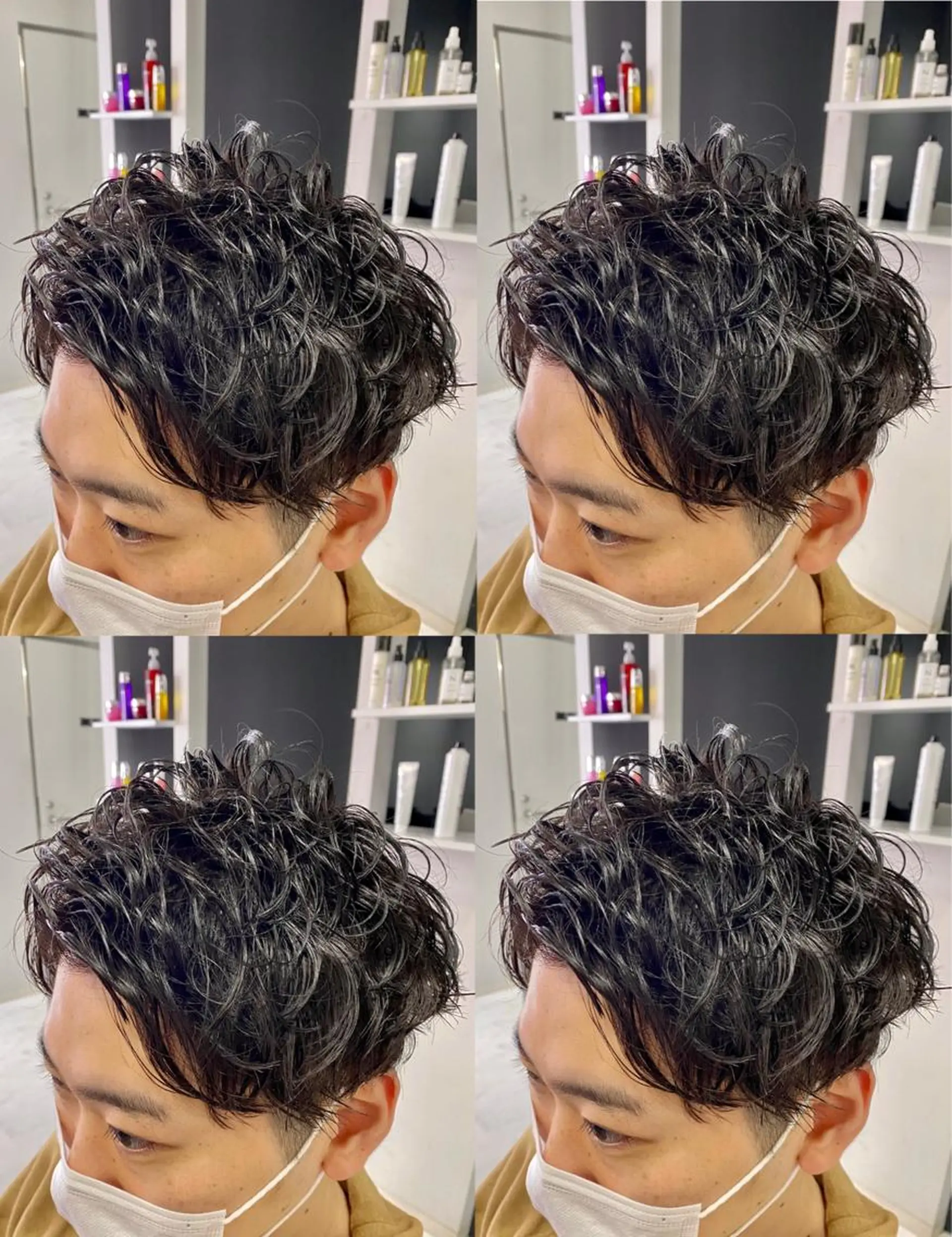 ショート カラー パーマ ヘアアレンジ メンズ カット パーマ トリートメント 🔥メンズスタイル特 化🔥渡辺一翔🔥のヘアスタイル