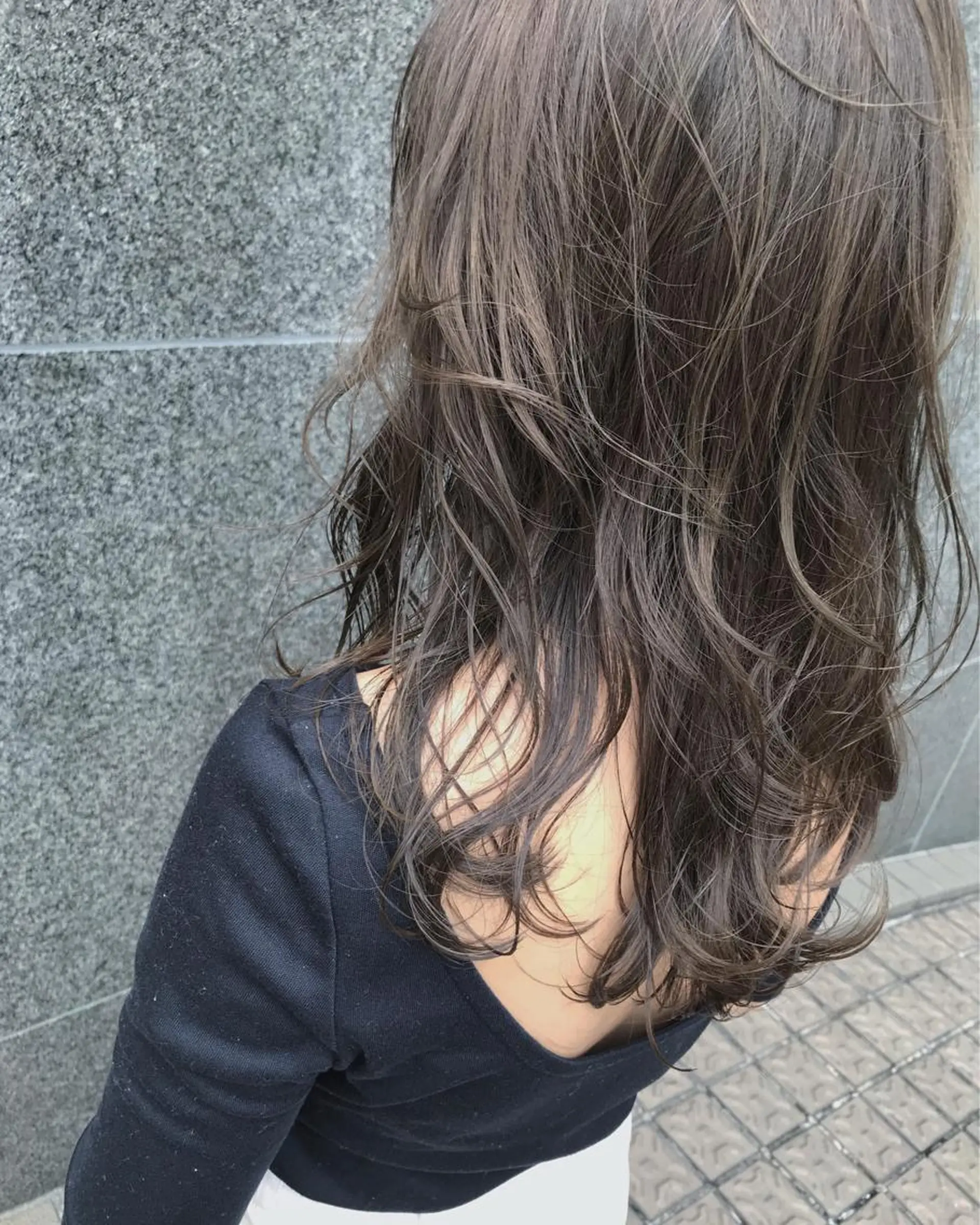 セミロング カット ヘアカラー 韓国 / 中国ヘア 🦋Noniのヘアスタイル