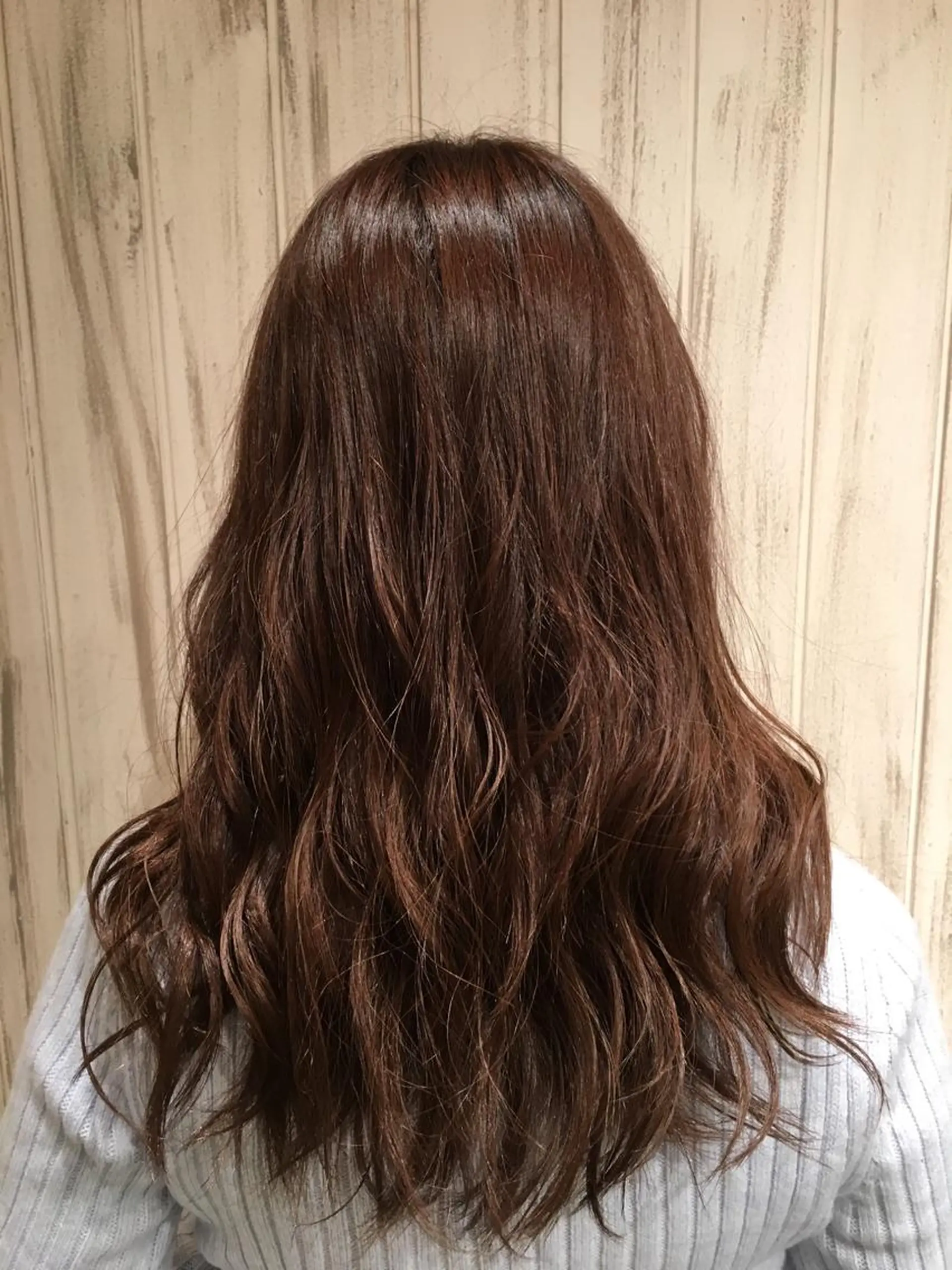 ミディアム セミロング ロング カラー グレージュ イルミナカラー FENICE onthe beach所属・永井大樹✨ 透明感カラー✨のヘアスタイル