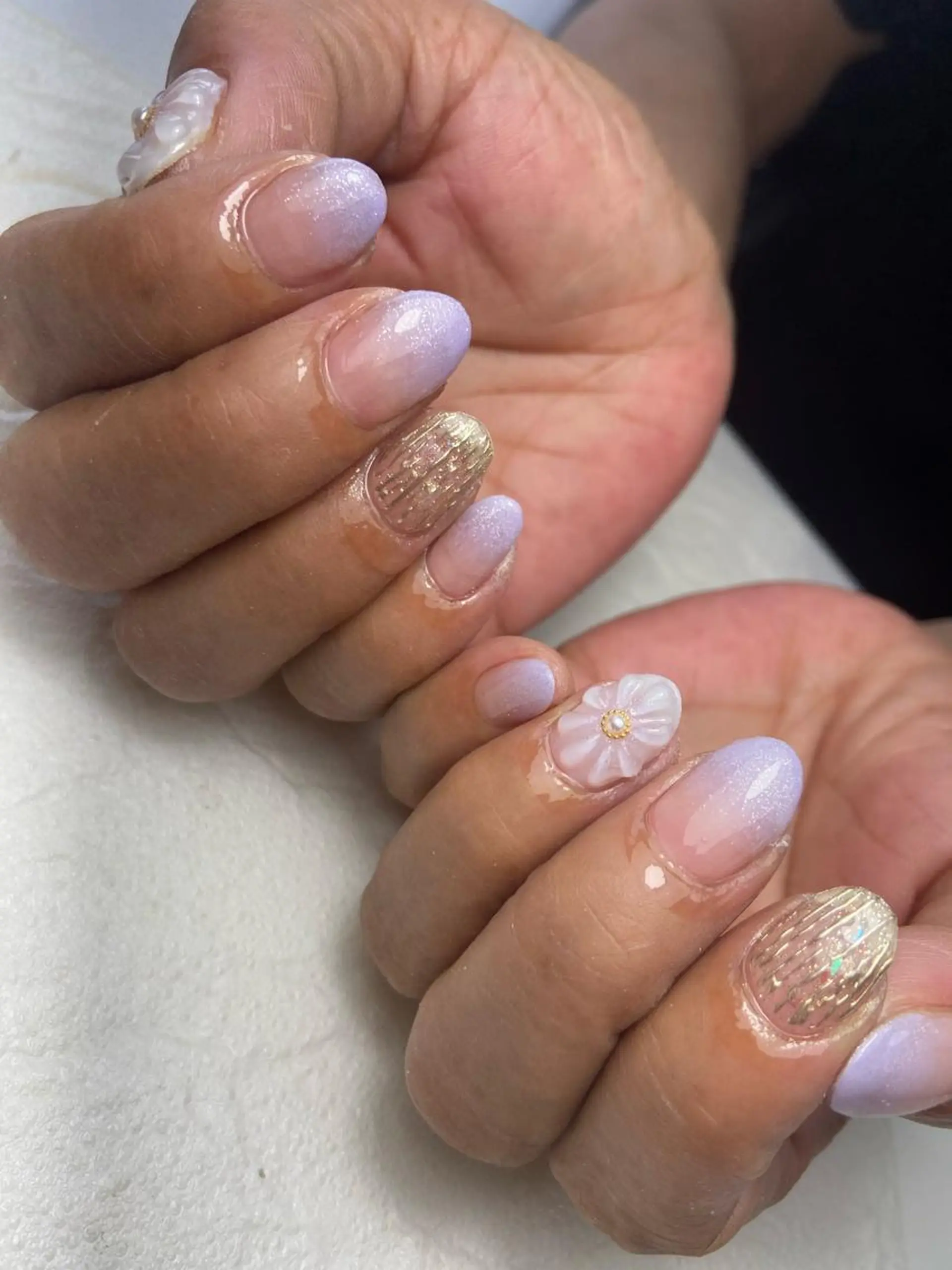 ミディアム ネイル 山崎 怜のネイルデザイン