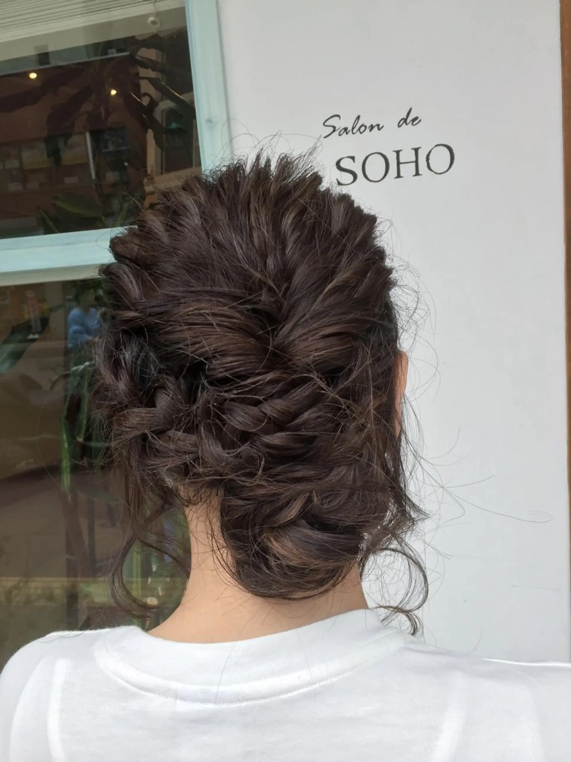 セミロング ヘアアレンジ お団子ヘア ◇おの あすか◇のヘアスタイル