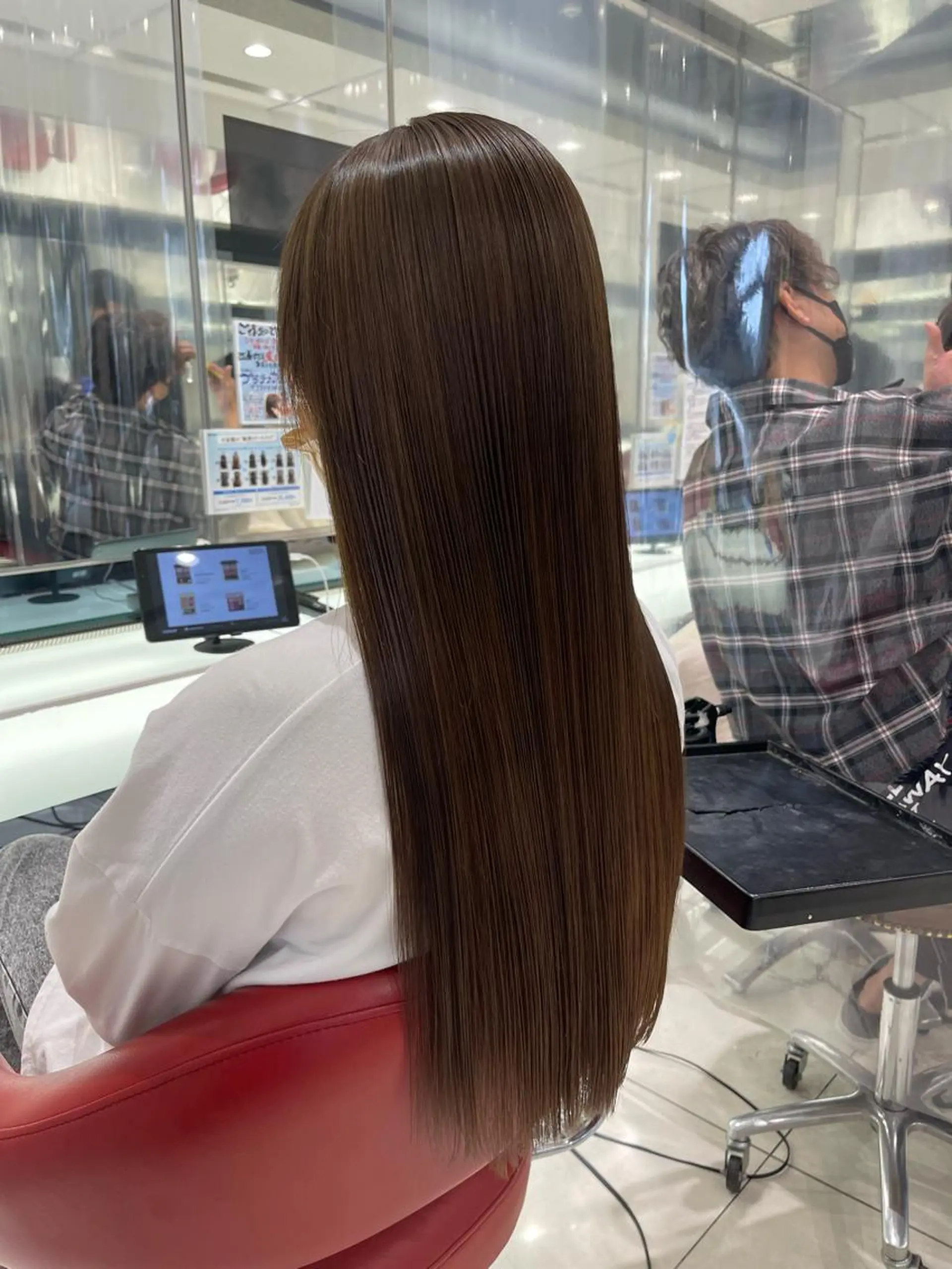 ロング 髪質改善 縮毛矯正 カット 縮毛矯正 トリートメント 阪本祥樹/ハイライト /バレイヤージュのヘアスタイル