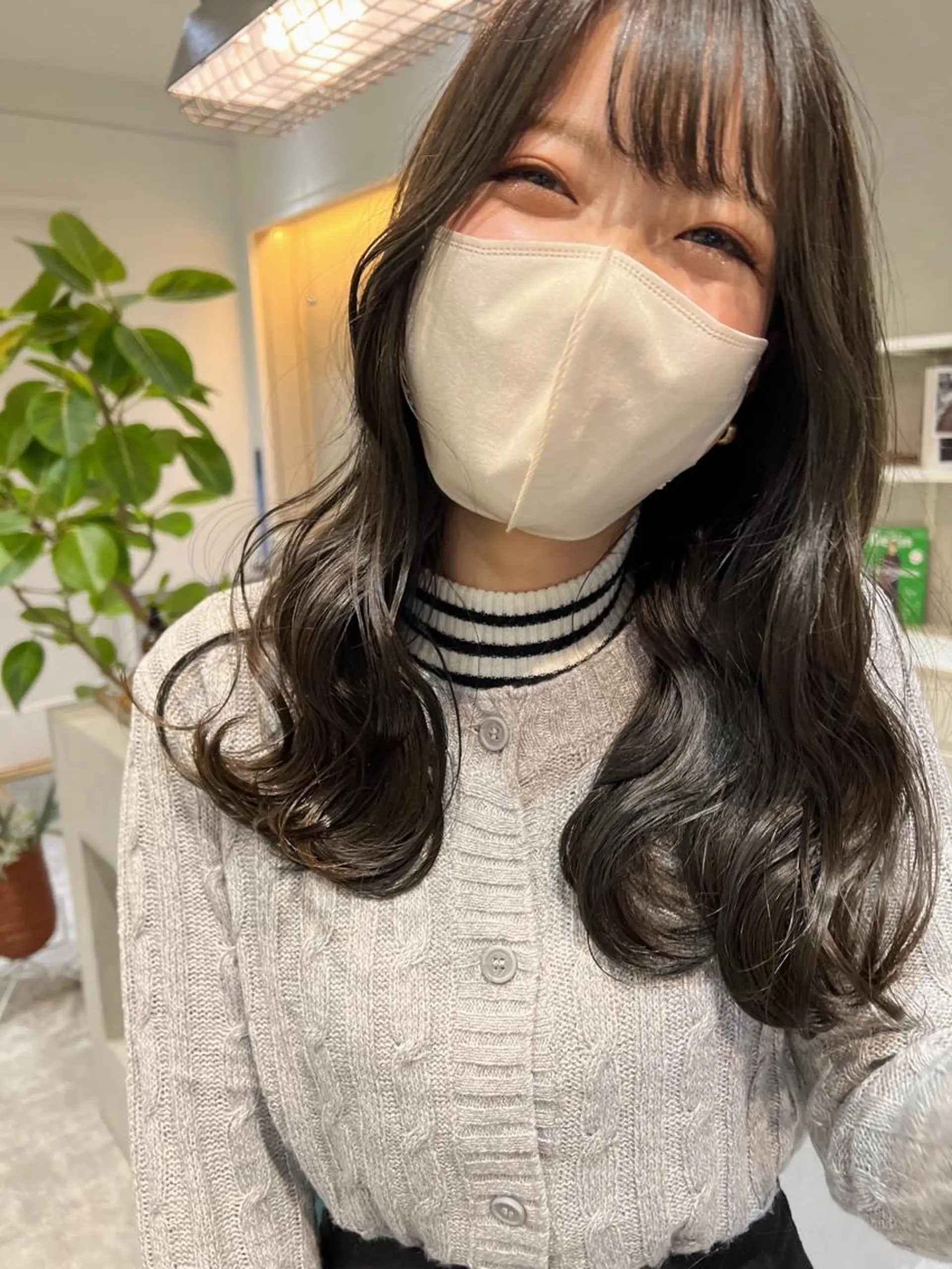 セミロング セミロングパーマ ボブ ウルフカット タナカ レイのヘアスタイル