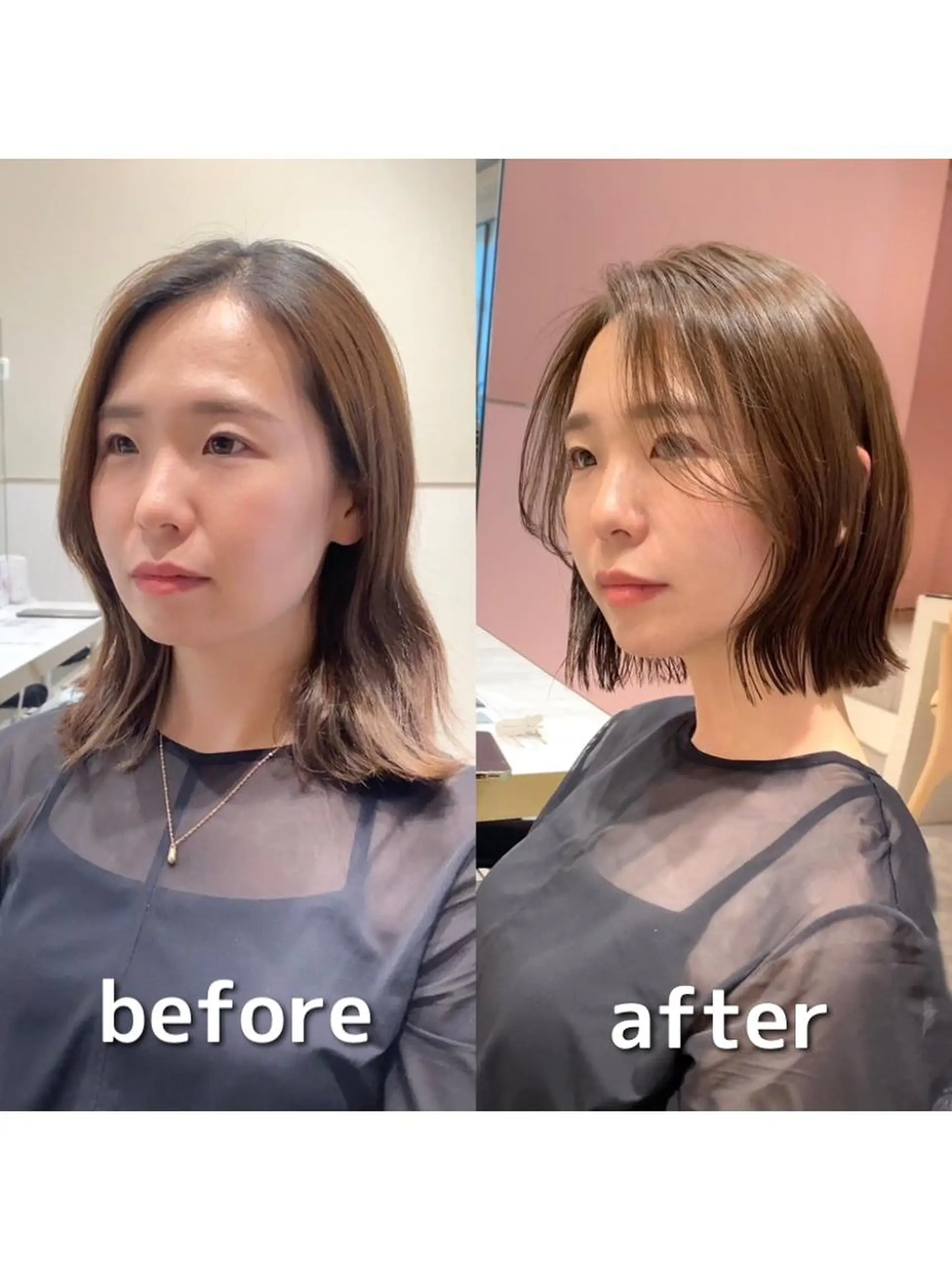 ミディアム カラー パーマ ヘアアレンジ ボブレイヤー アディクシーカラー 透明感カラー イルミナカラー ボブ カット ヘアカラー トリートメント ヘアセット 小野寺瑞希 /最小顔カットのヘアスタイル