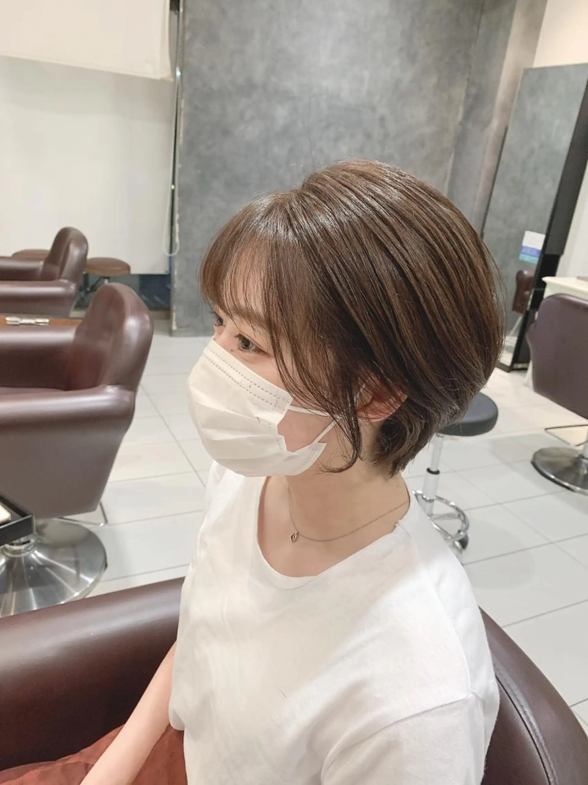 ショート ショートボブ ボブ ショートヘア 透明感カラー/ 藤原リックのヘアスタイル
