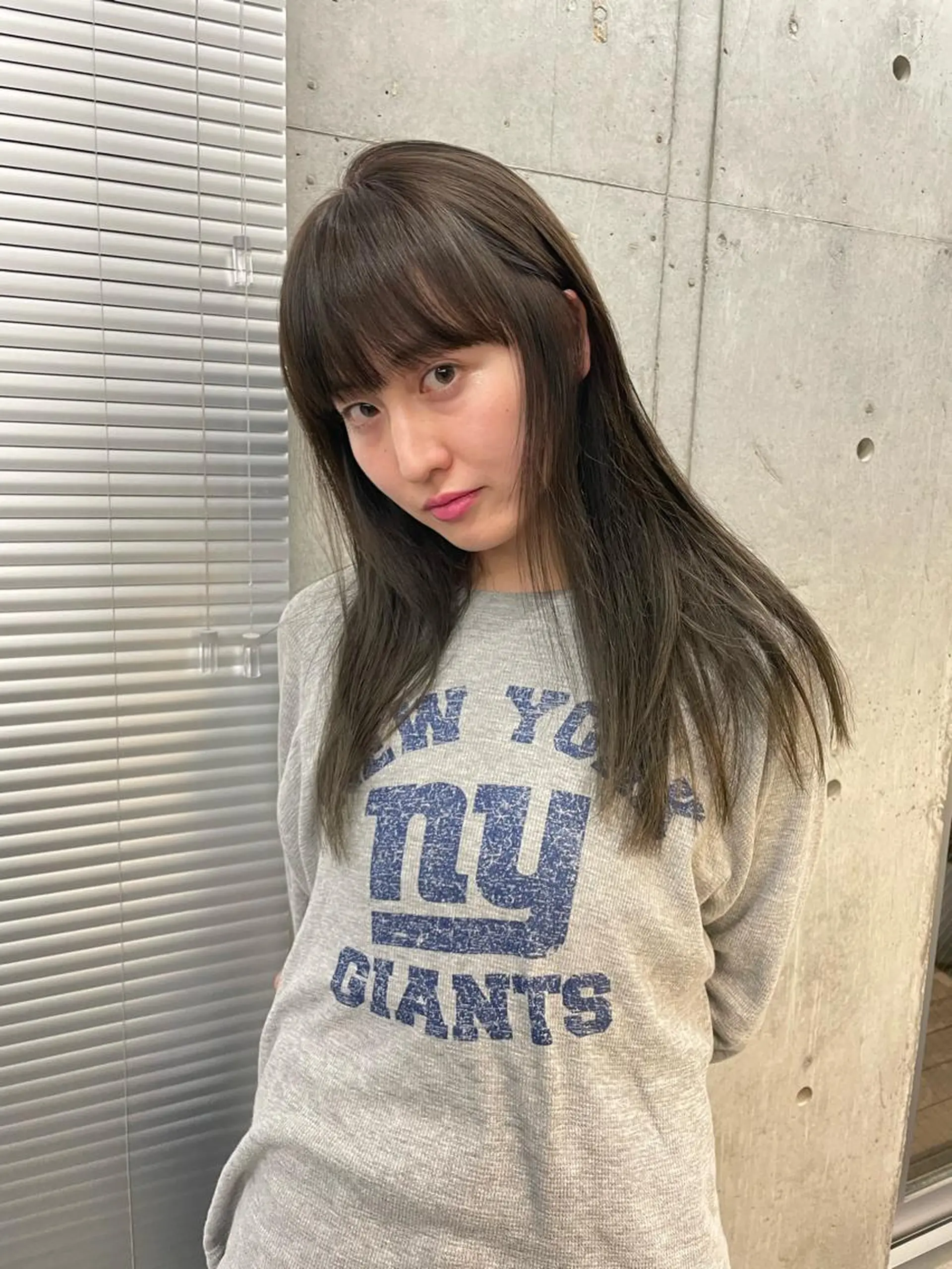 ミディアム カラー カット ヘアカラー トリートメント 佐伯 和佳のヘアスタイル