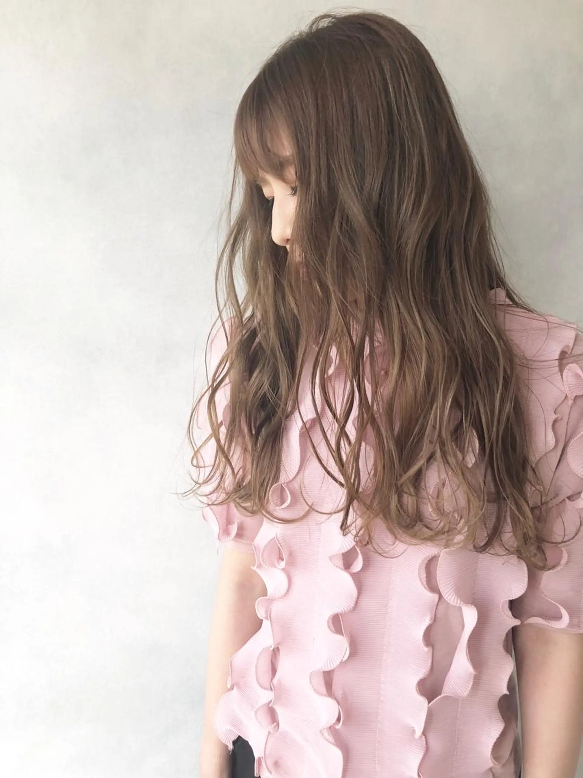 ロング 外国人風カラー ハイライト ヘアカラー トリートメント 小澤大輔 YOLO hairのヘアスタイル