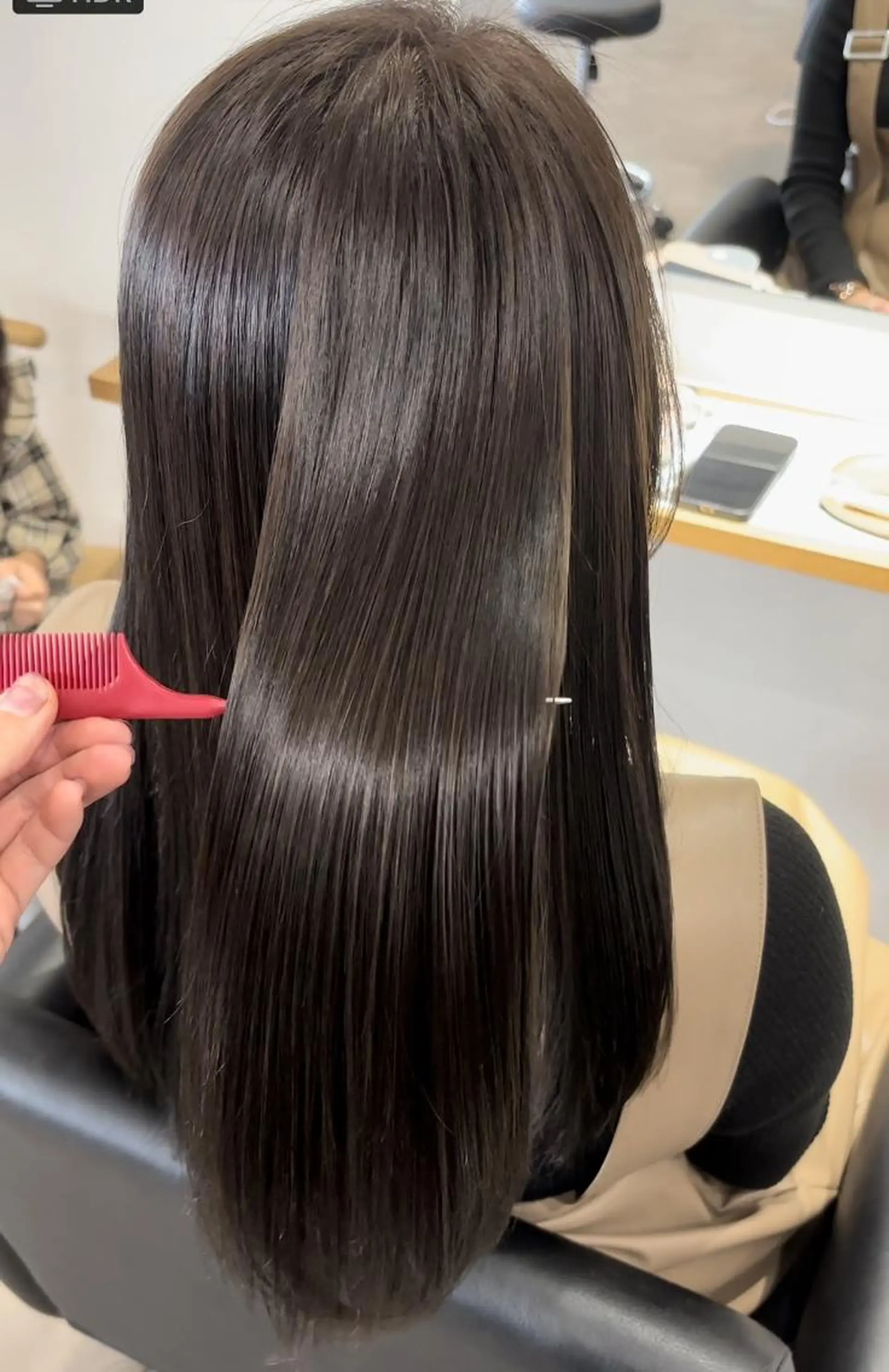 ミディアム 髪質改善 トリートメント カット トリートメント 韓国風hair💕 Kanonのヘアスタイル
