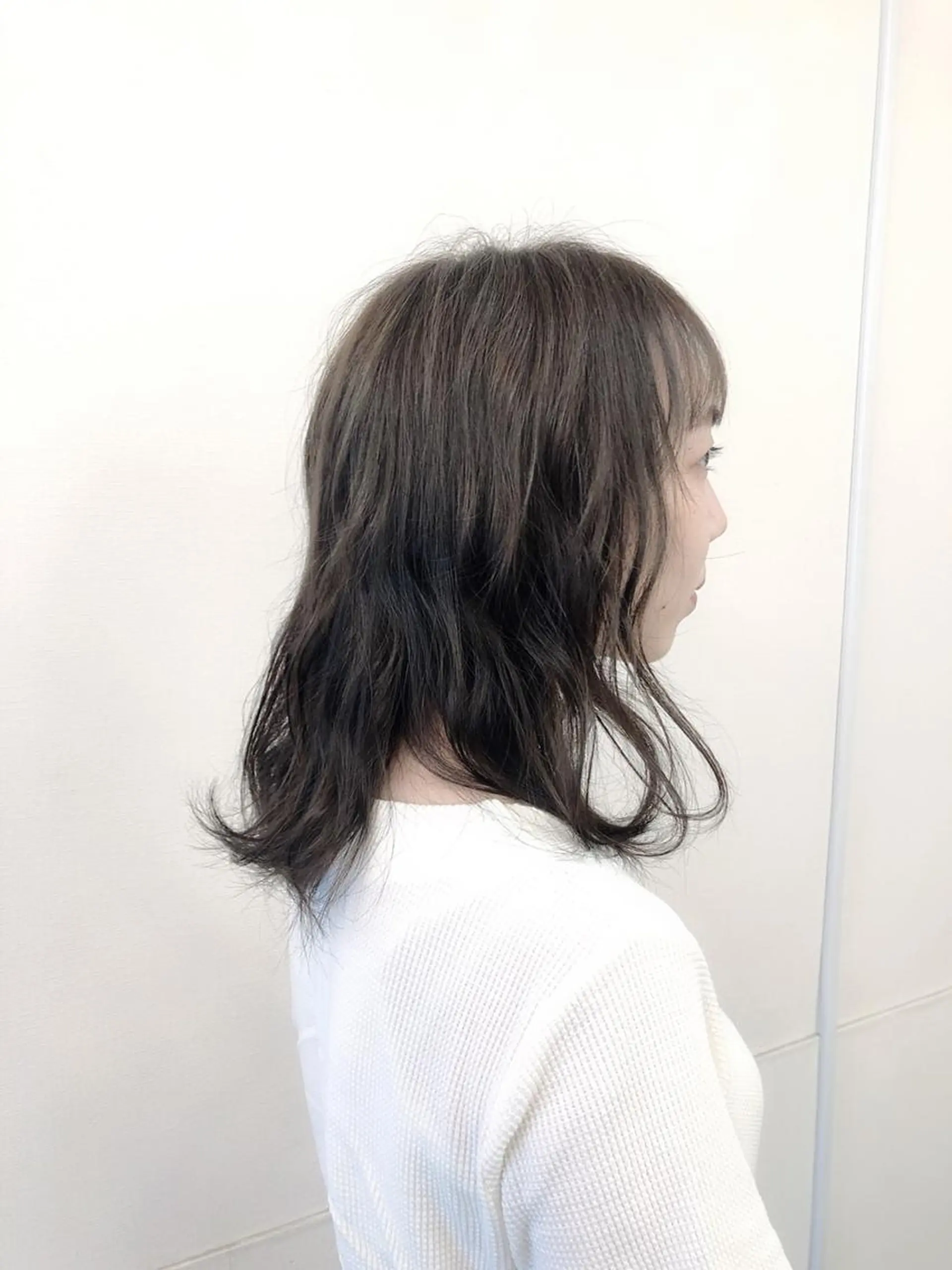 ミディアム 学生 崎山 瑠依のヘアスタイル