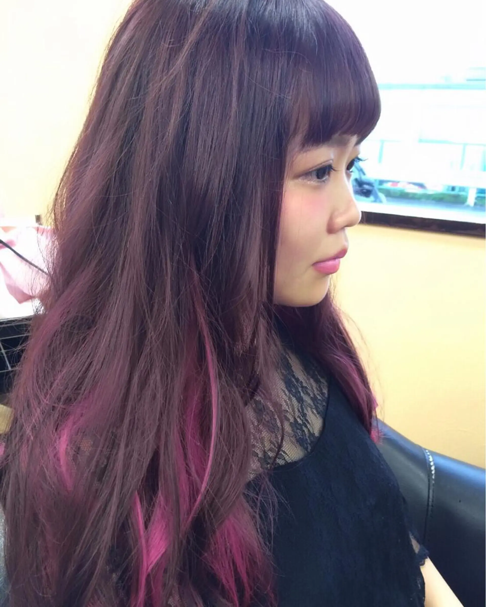 ロング カラー インナーカラー ピンクカラー 4-rest garden （フォーレストガーデン）所属・金井 直樹のヘアスタイル