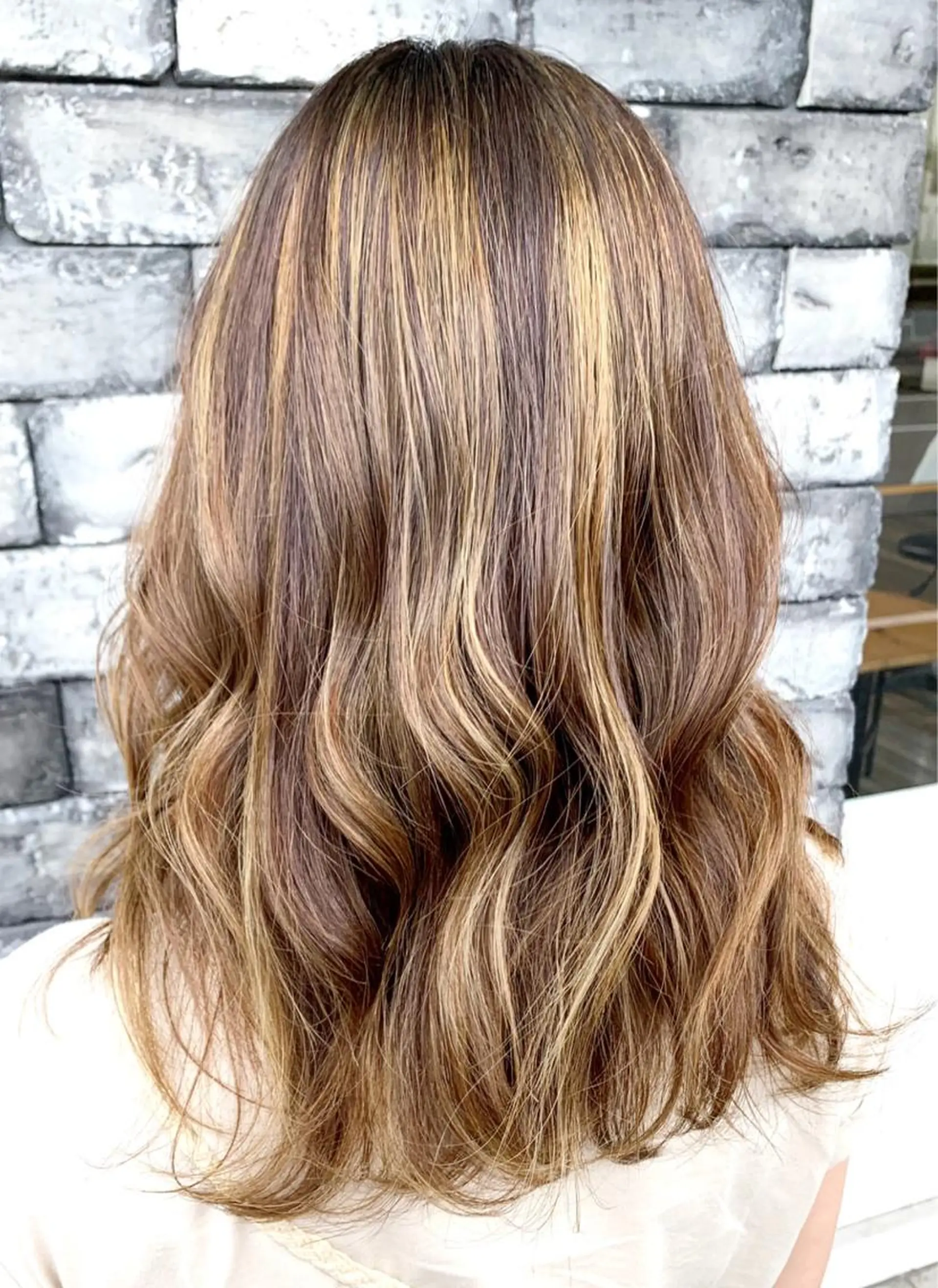 セミロング ハイライト ヘアカラー トリートメント ヘアセット ❤️千葉県代表❤️ 店長❤️柿本翔一朗のヘアスタイル