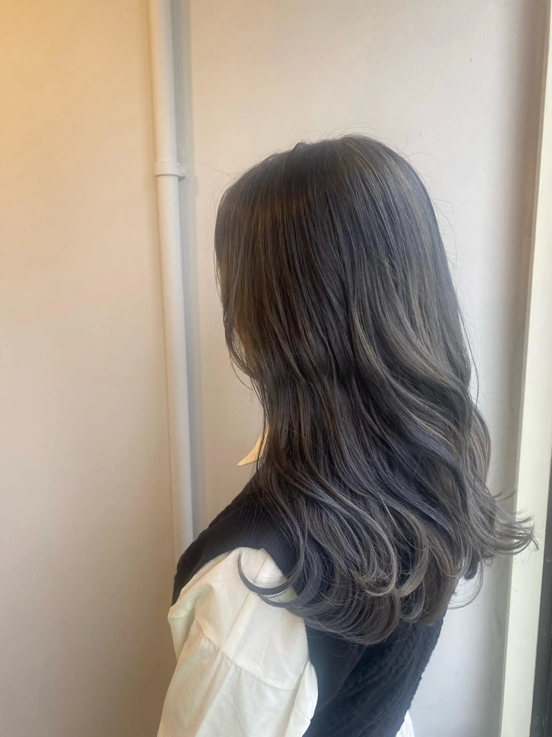 セミロング カラー ヘアカラー トリートメント ヘッドスパ SOY-KUFU高田馬場所属・レイヤー♡艶髪♡ 韓国風♡加藤あゆみのヘアスタイル