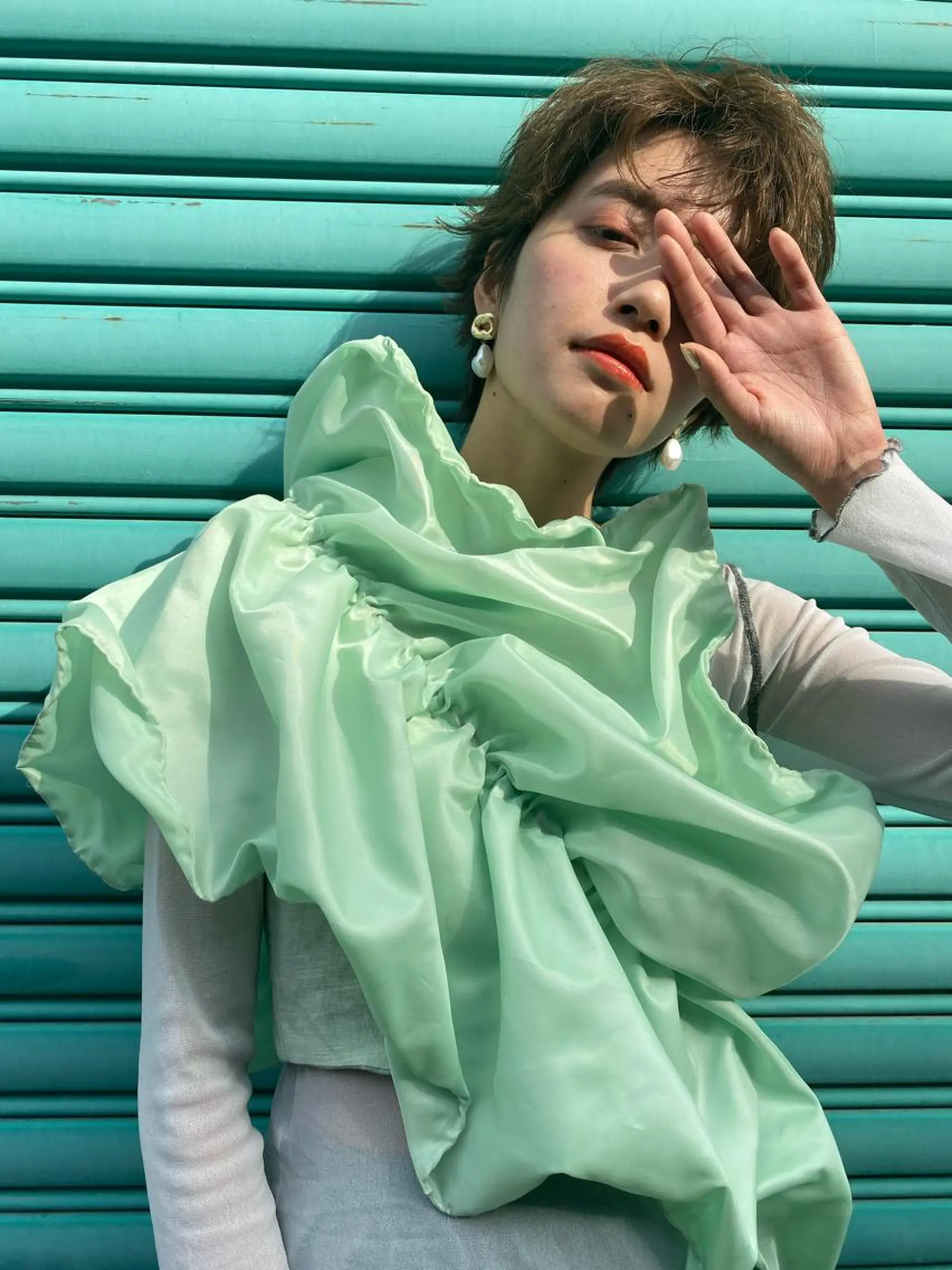 カラー GOBUN NO ROKU【ゴブンノロク】所属・住田悠紗/ Wカラー/エクステのヘアスタイル