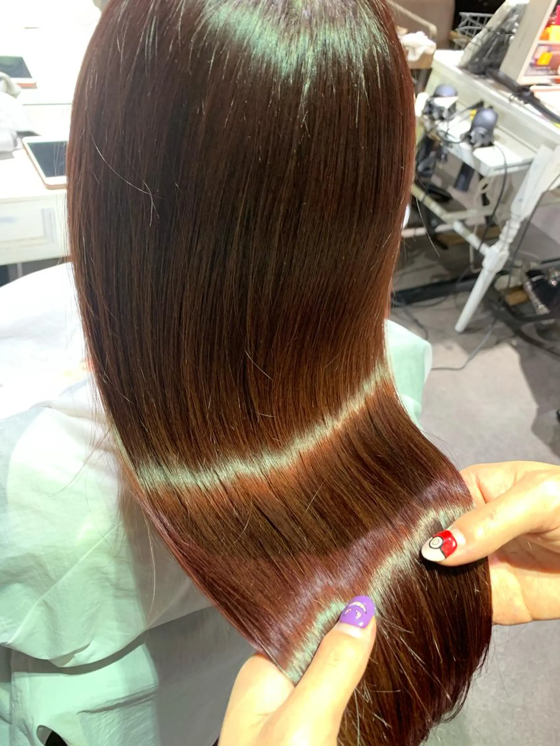 ロング カット トリートメント エミュスト心斎橋所属・🎨カラー&髪質改善 職人　松葉優希のヘアスタイル